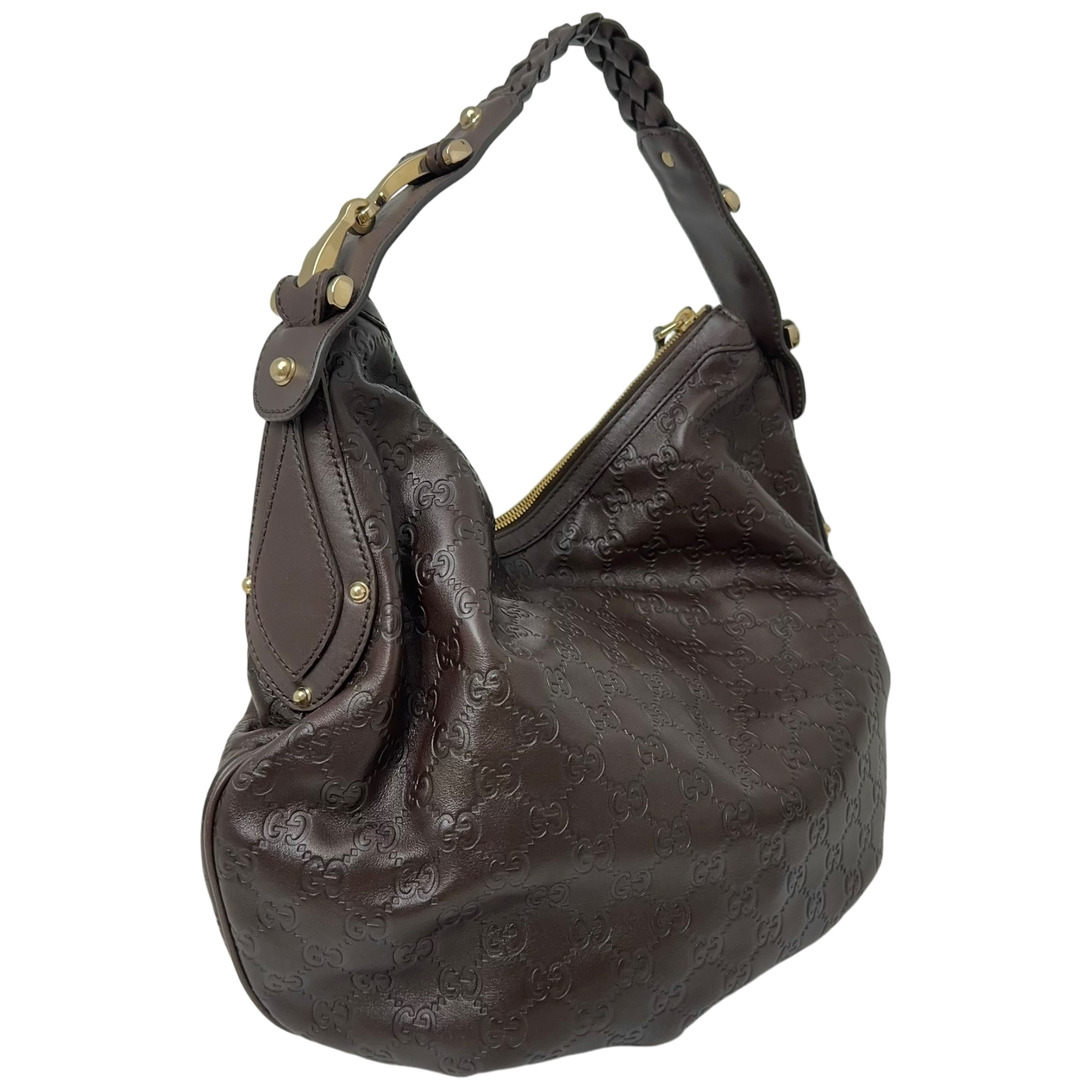 Brown Guccissima Shoulder Bag