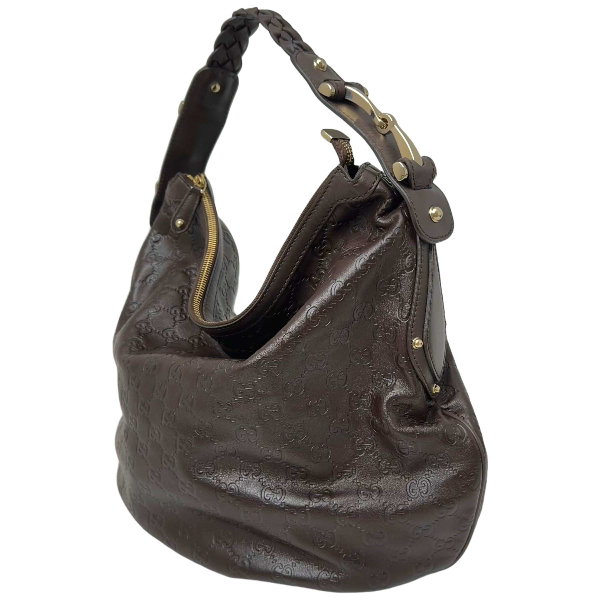 Brown Guccissima Shoulder Bag