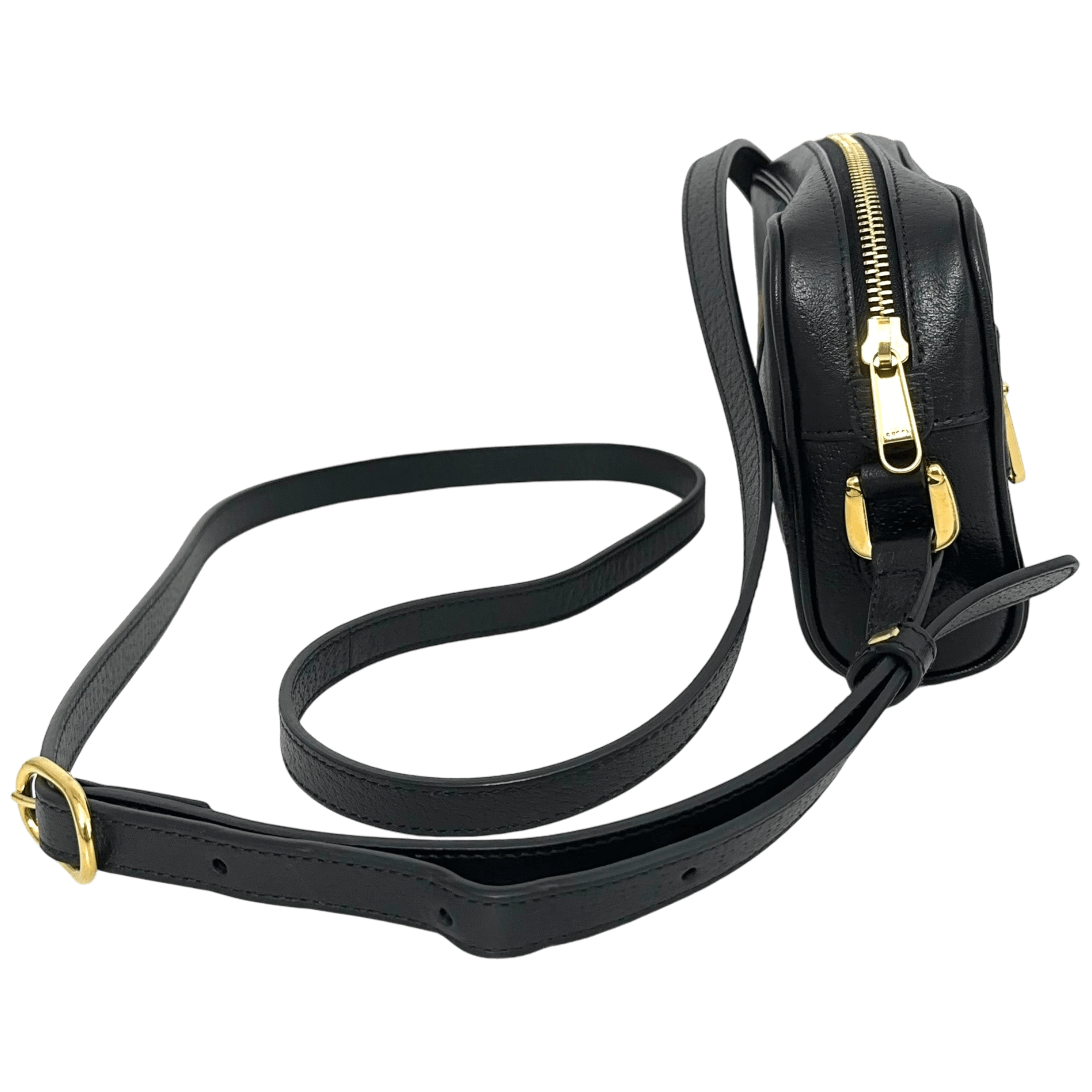 Black Mini Ophidia Shoulder Bag