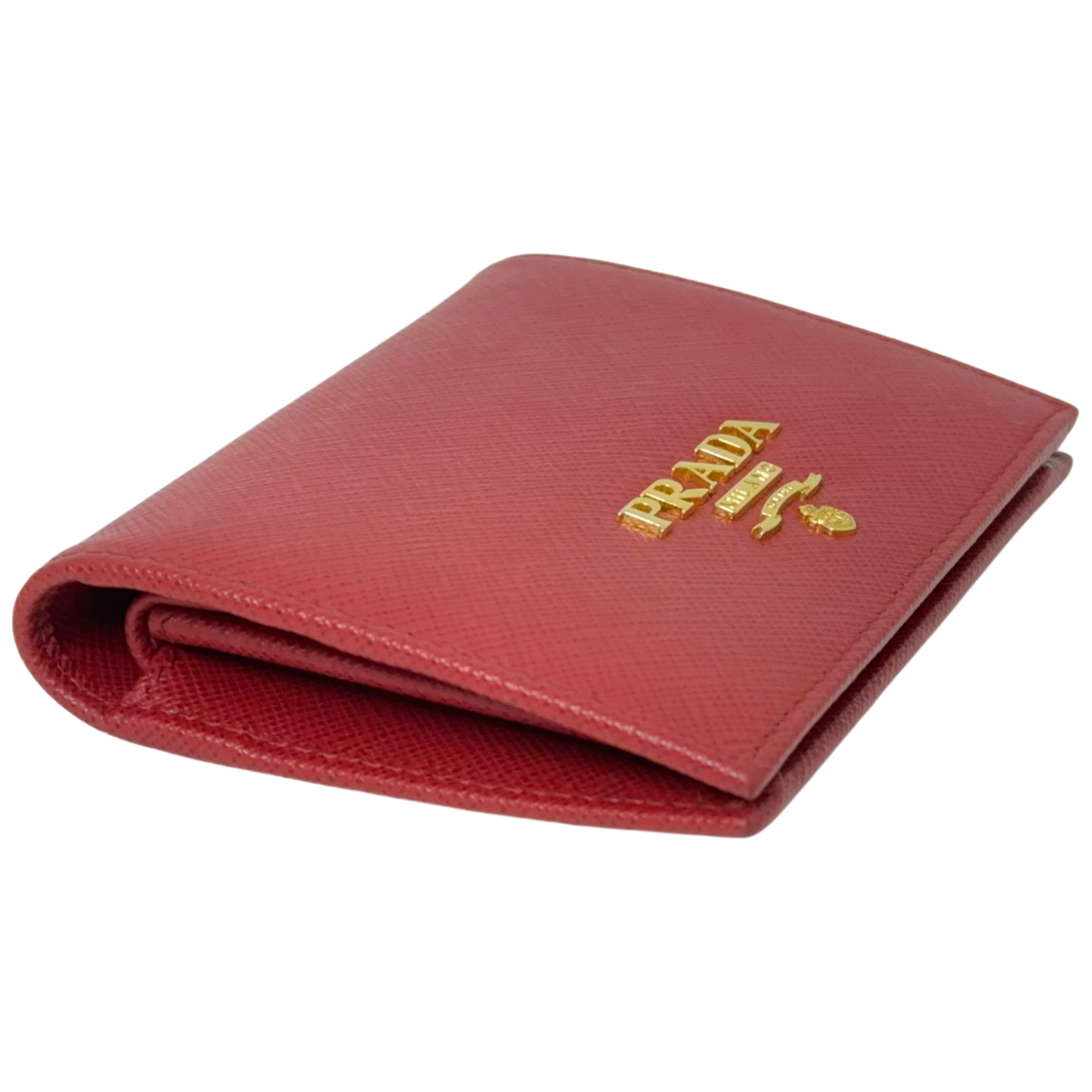 Red Saffino Snap Wallet