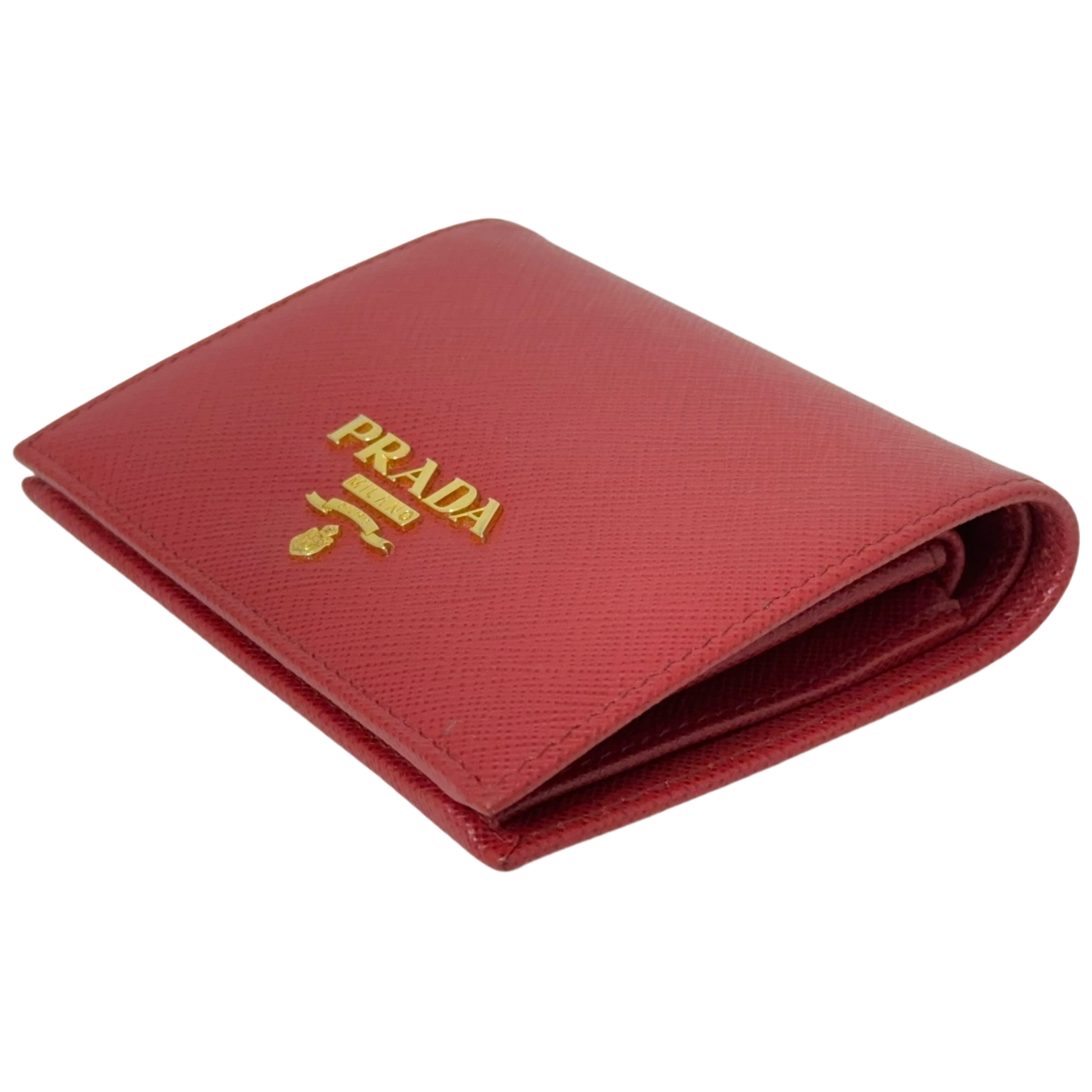 Red Saffino Snap Wallet