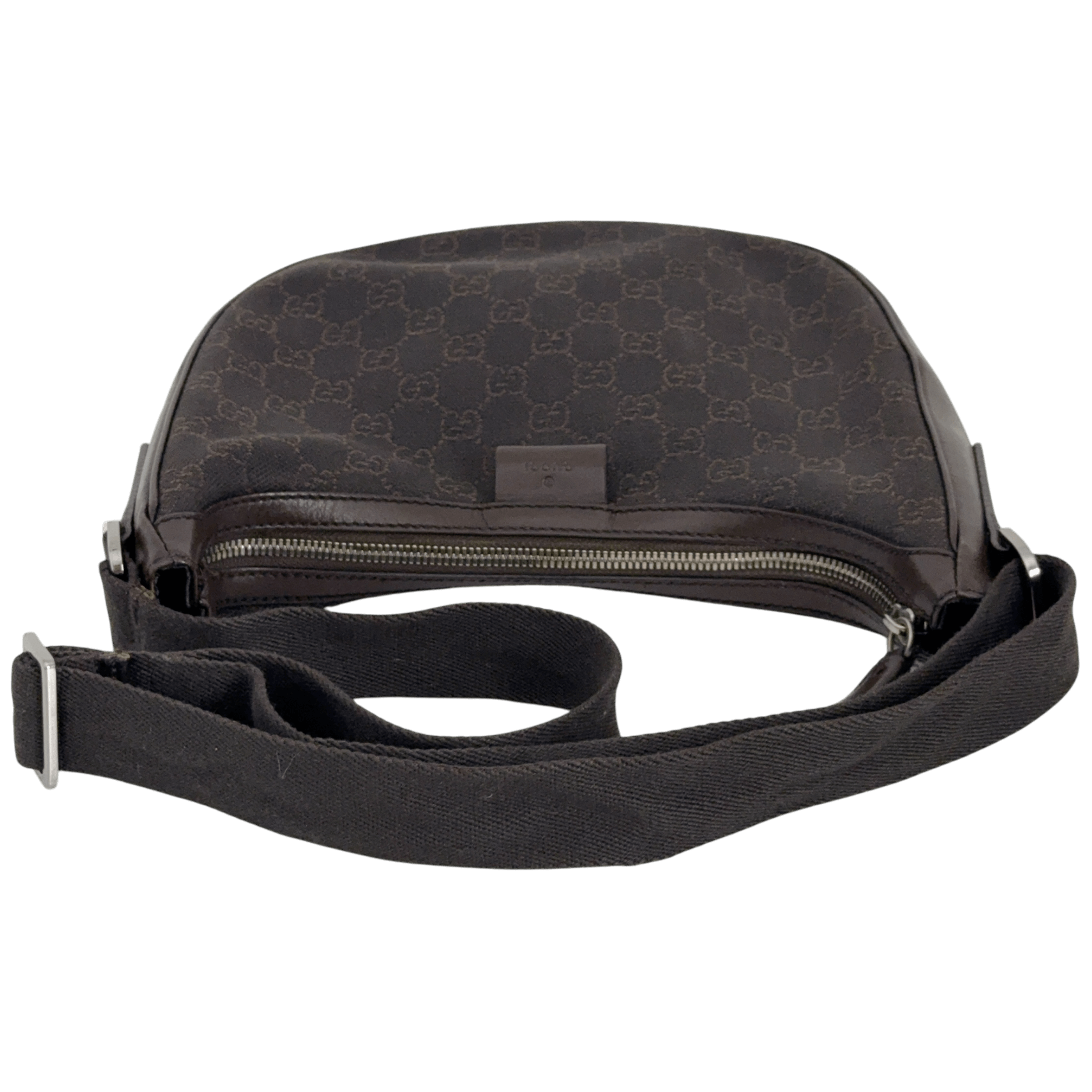 Half Moon Denim Shoulder Bag