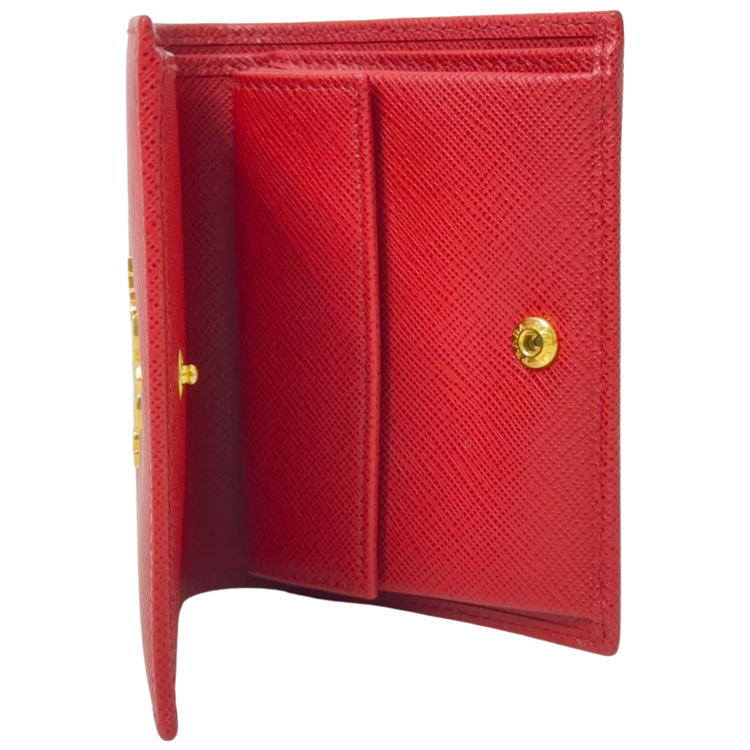 Red Saffino Snap Wallet