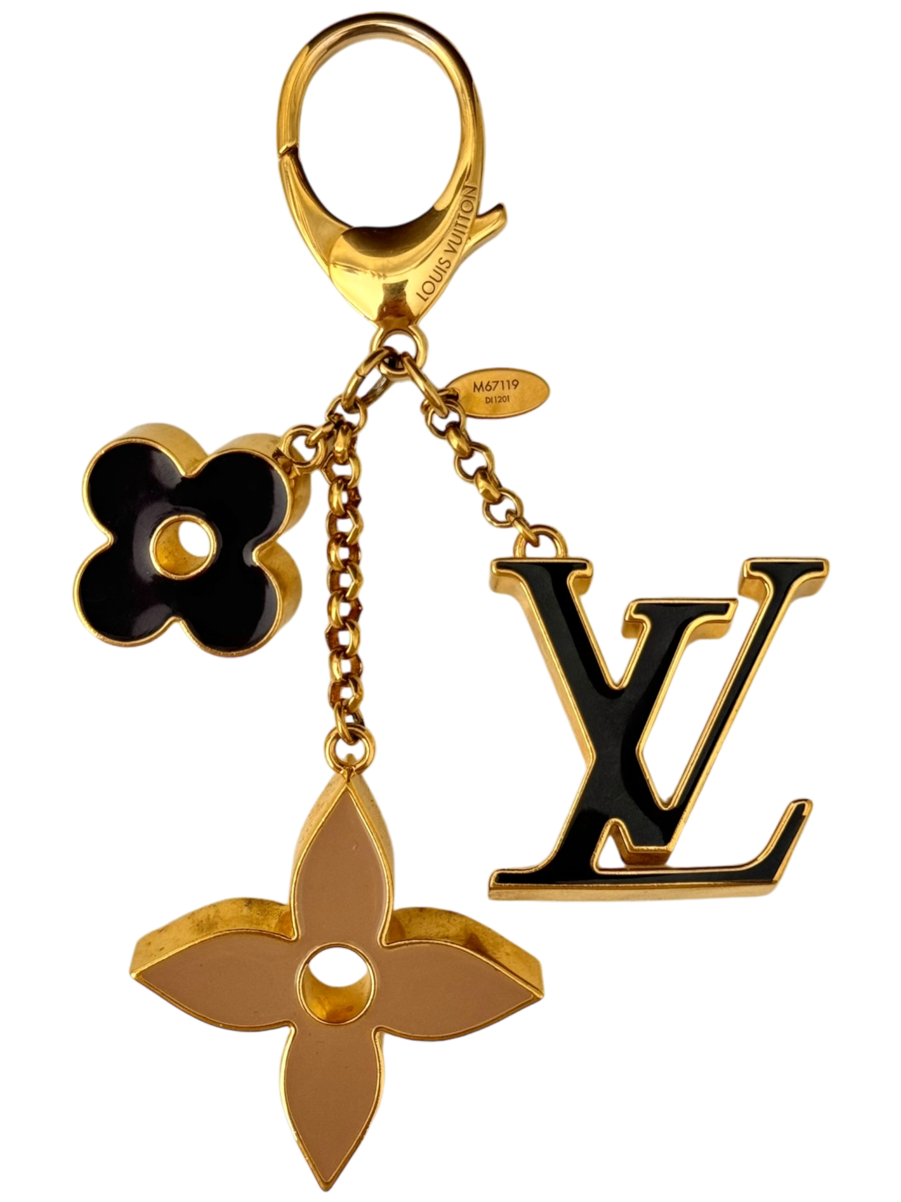 Fleur De Monogram Bag Charm