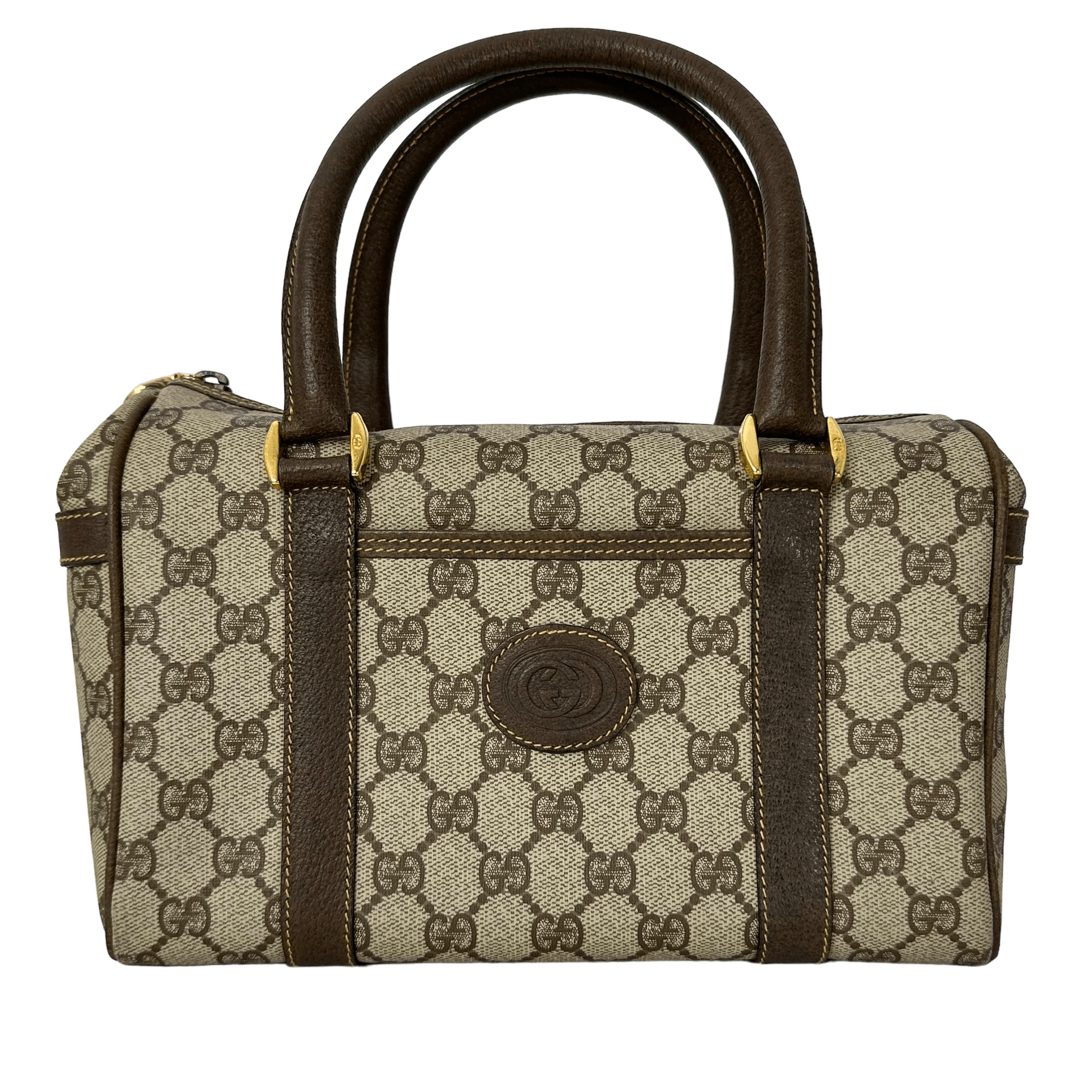 Small Brown Boston Bag