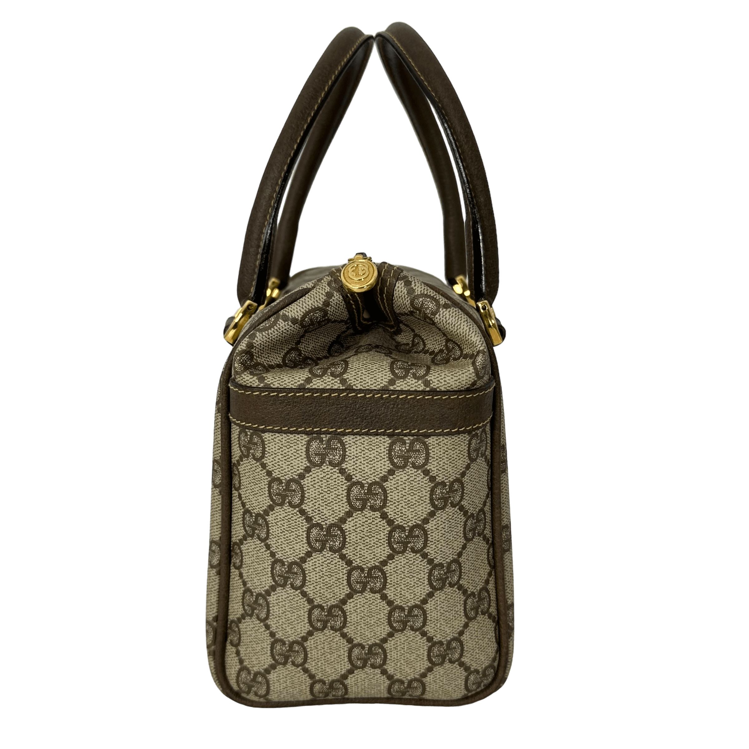 Small Brown Boston Bag