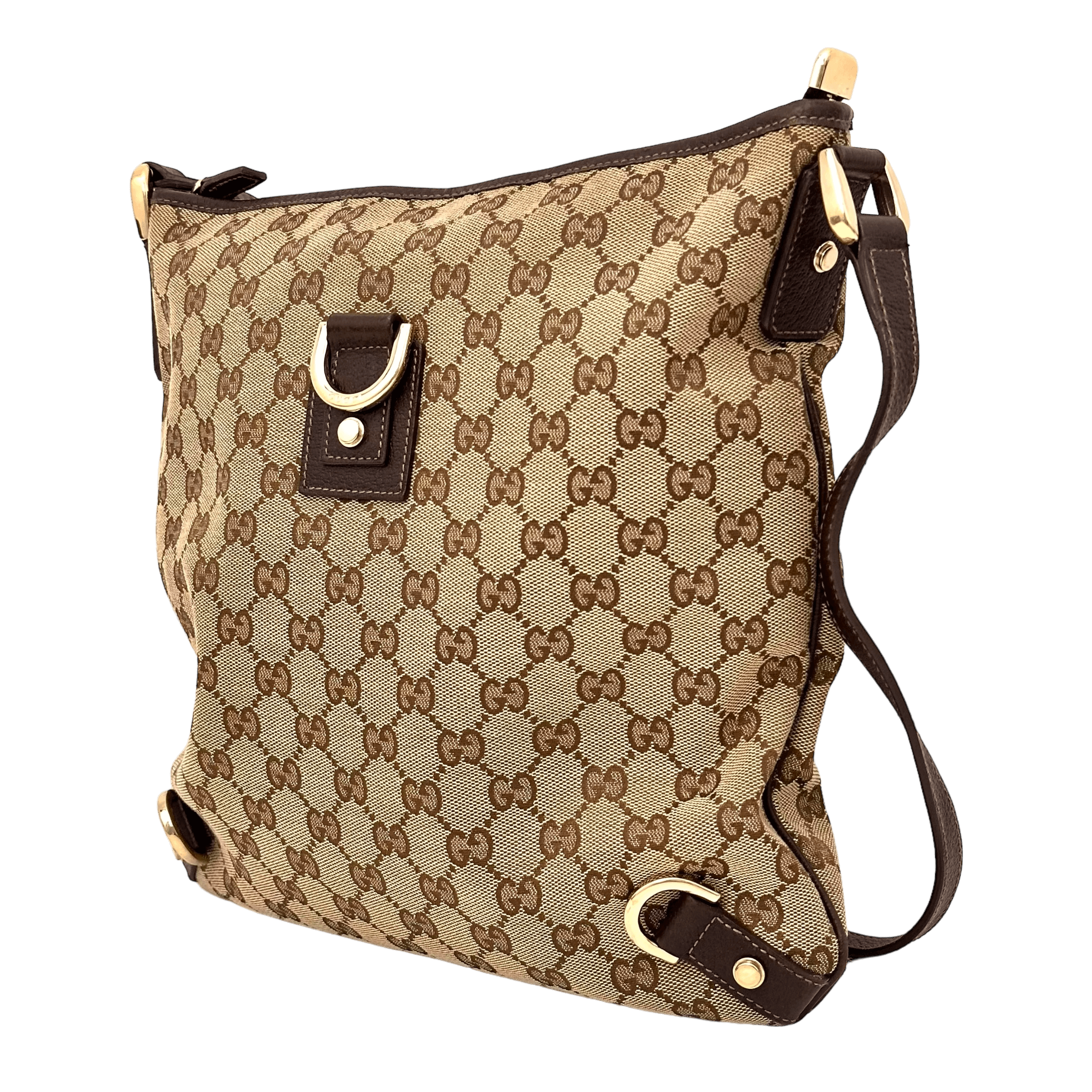 Brown GG Web Crossbody
