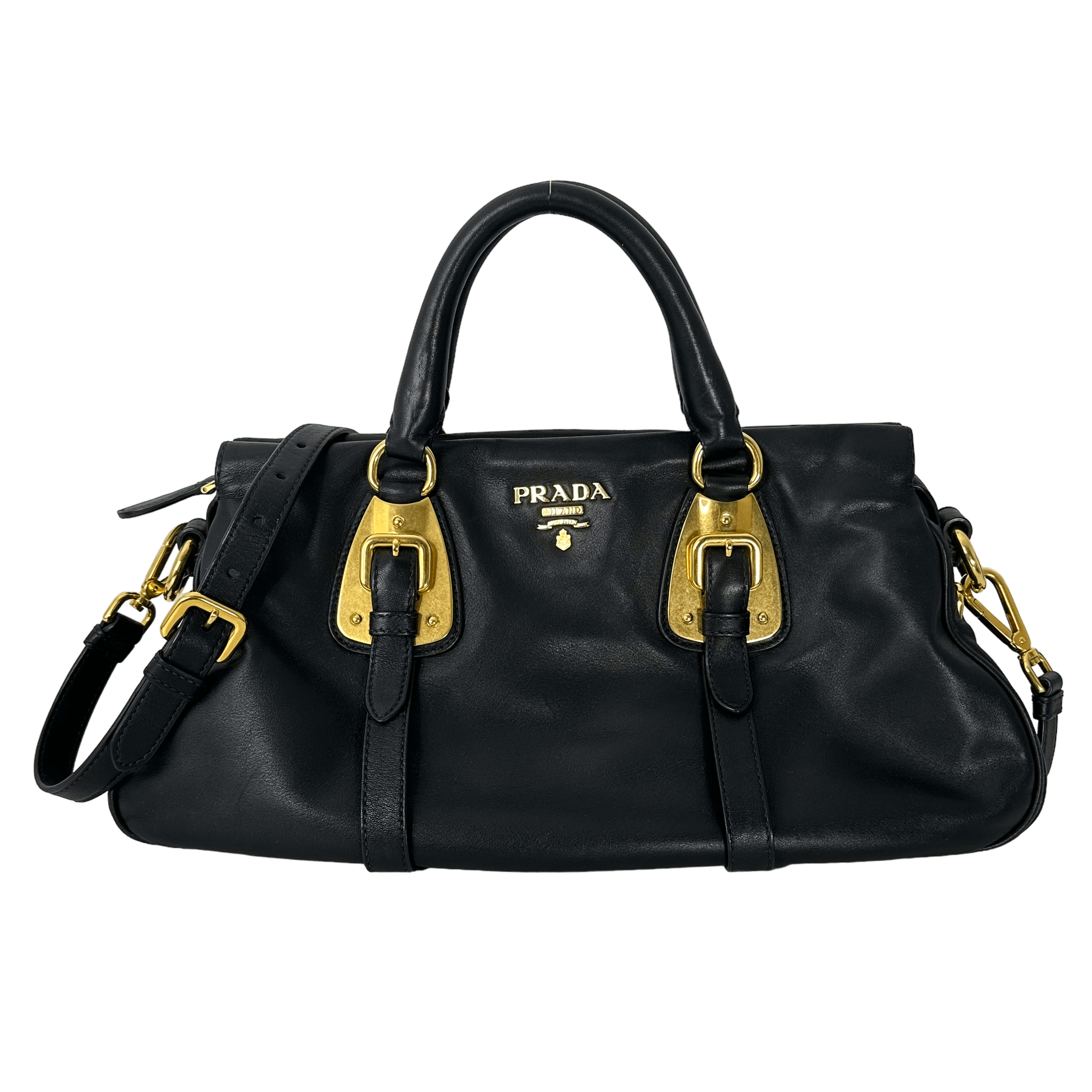 Bauletto Nero Calfskin Leather
