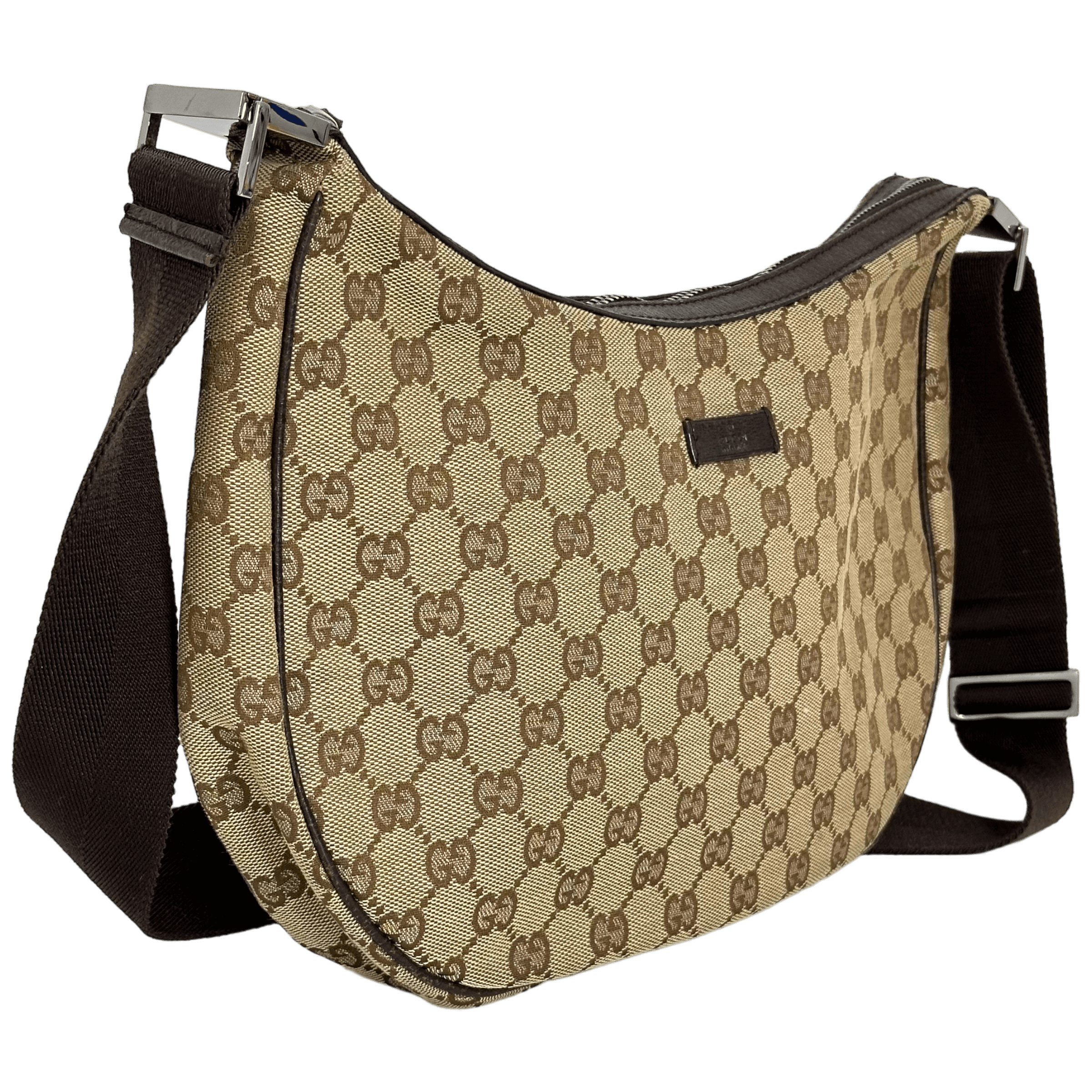 GG Web Brown Messenger Bag