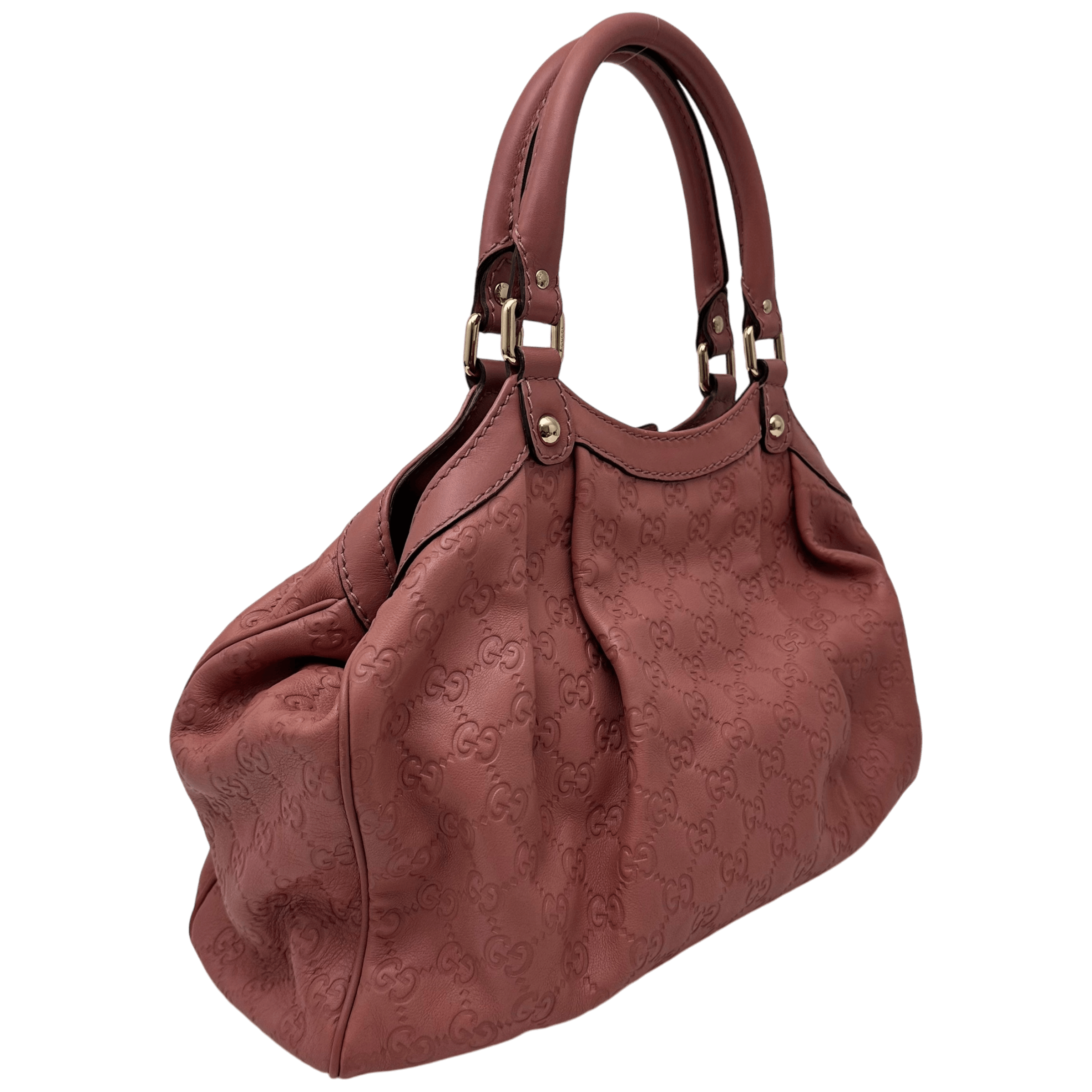 Pink Guccissima Handbag