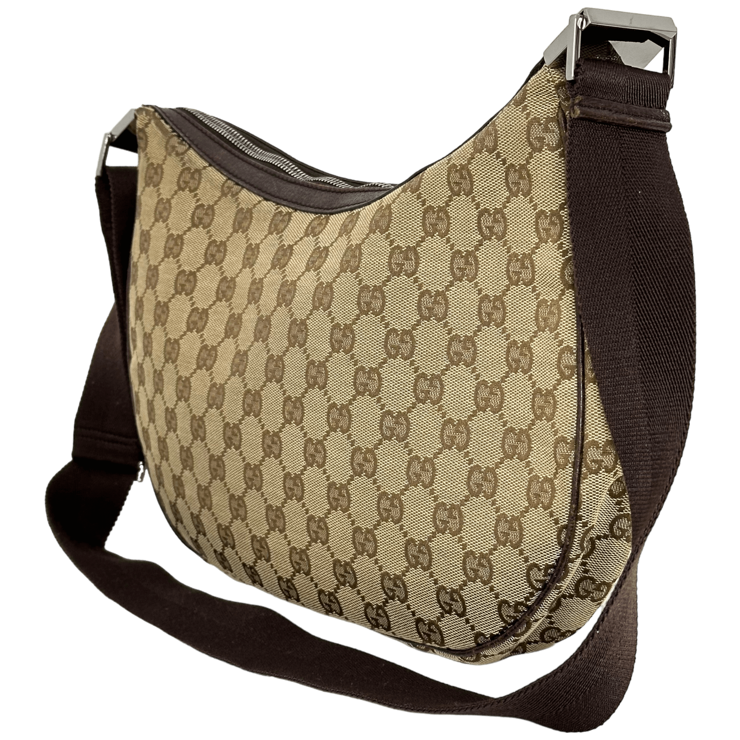 GG Web Brown Messenger Bag