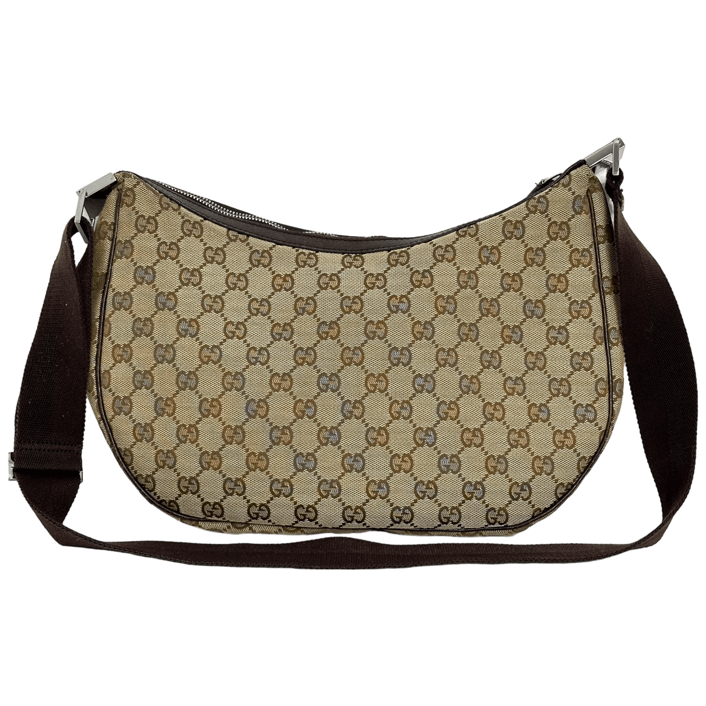 GG Web Brown Messenger Bag