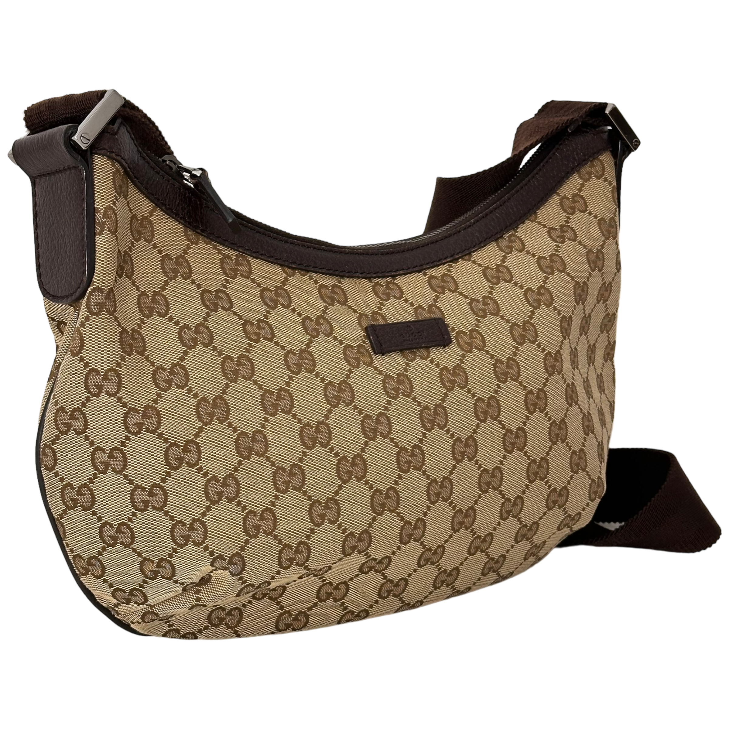 GG Web Brown Messenger Bag