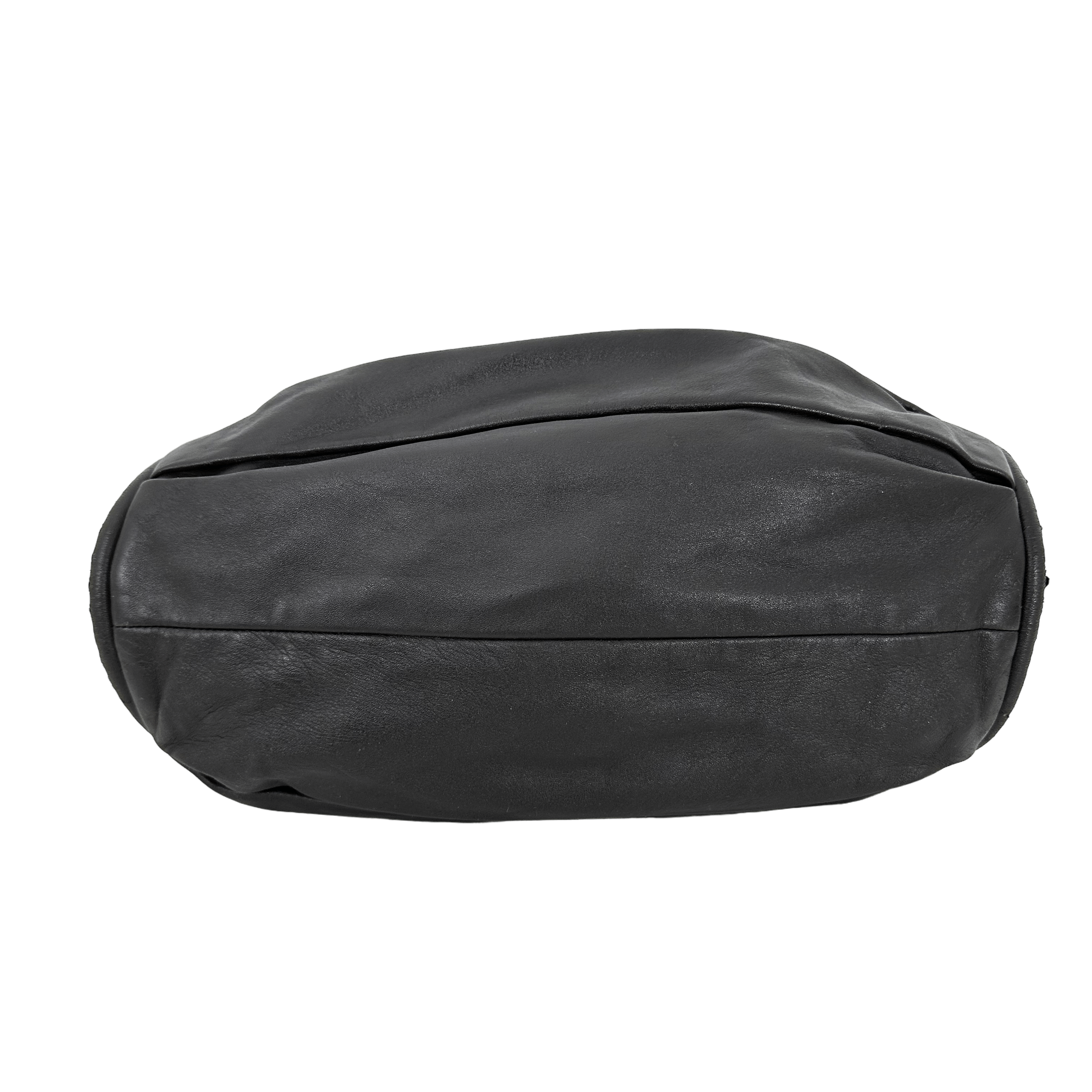 CD DARK BROWN CALFSKIN SHOULDER BAG