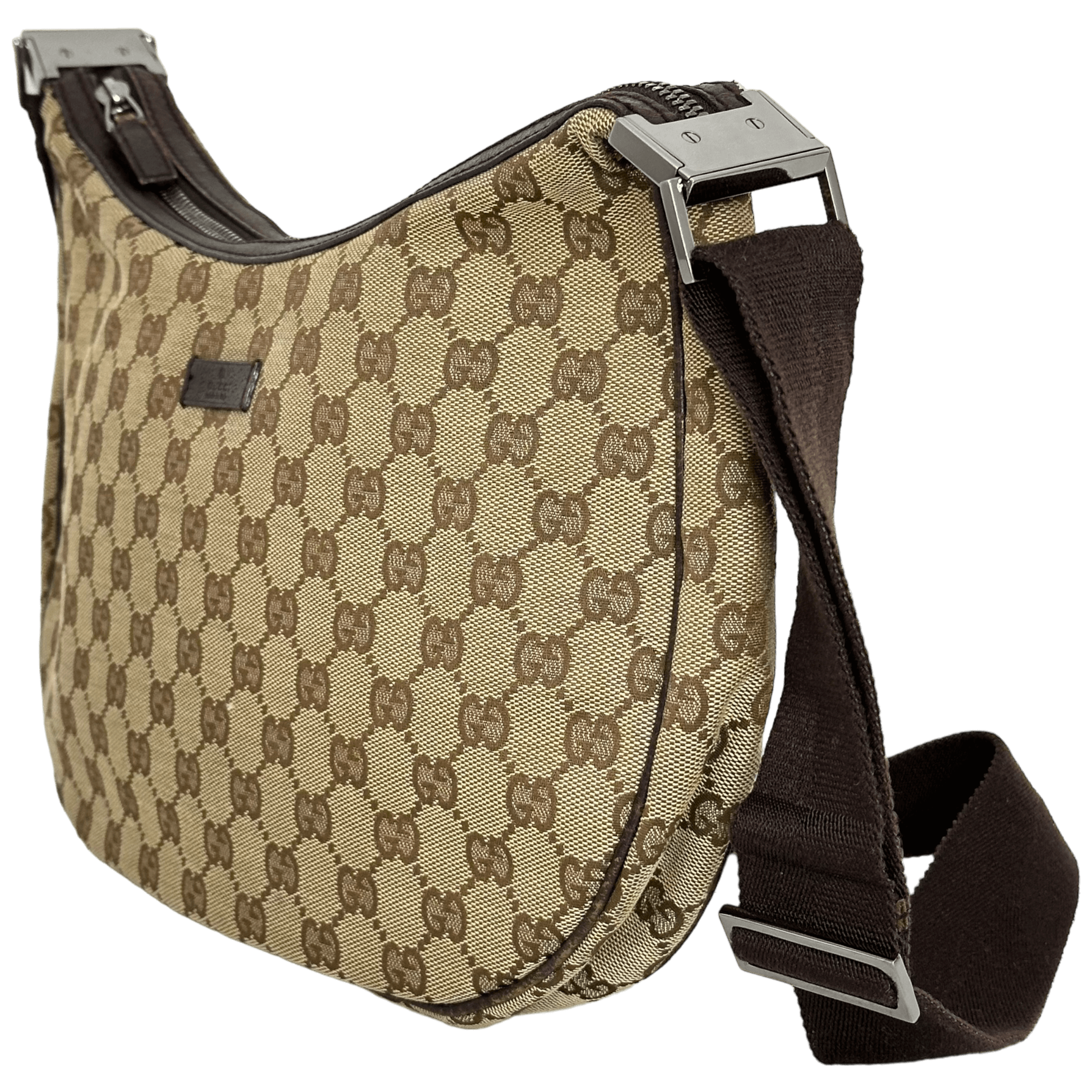 GG Web Brown Messenger Bag
