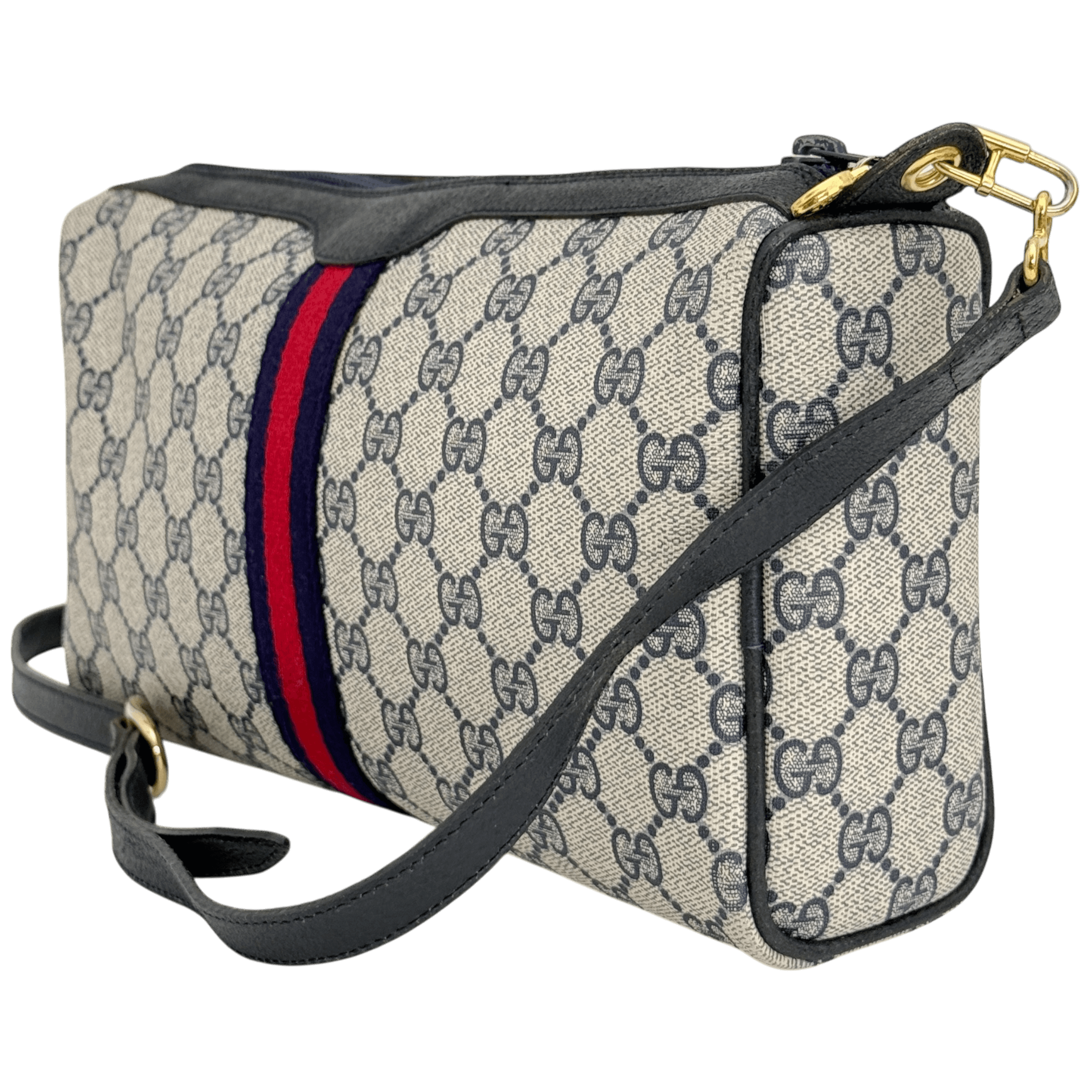 Navy GG Supreme Crossbody