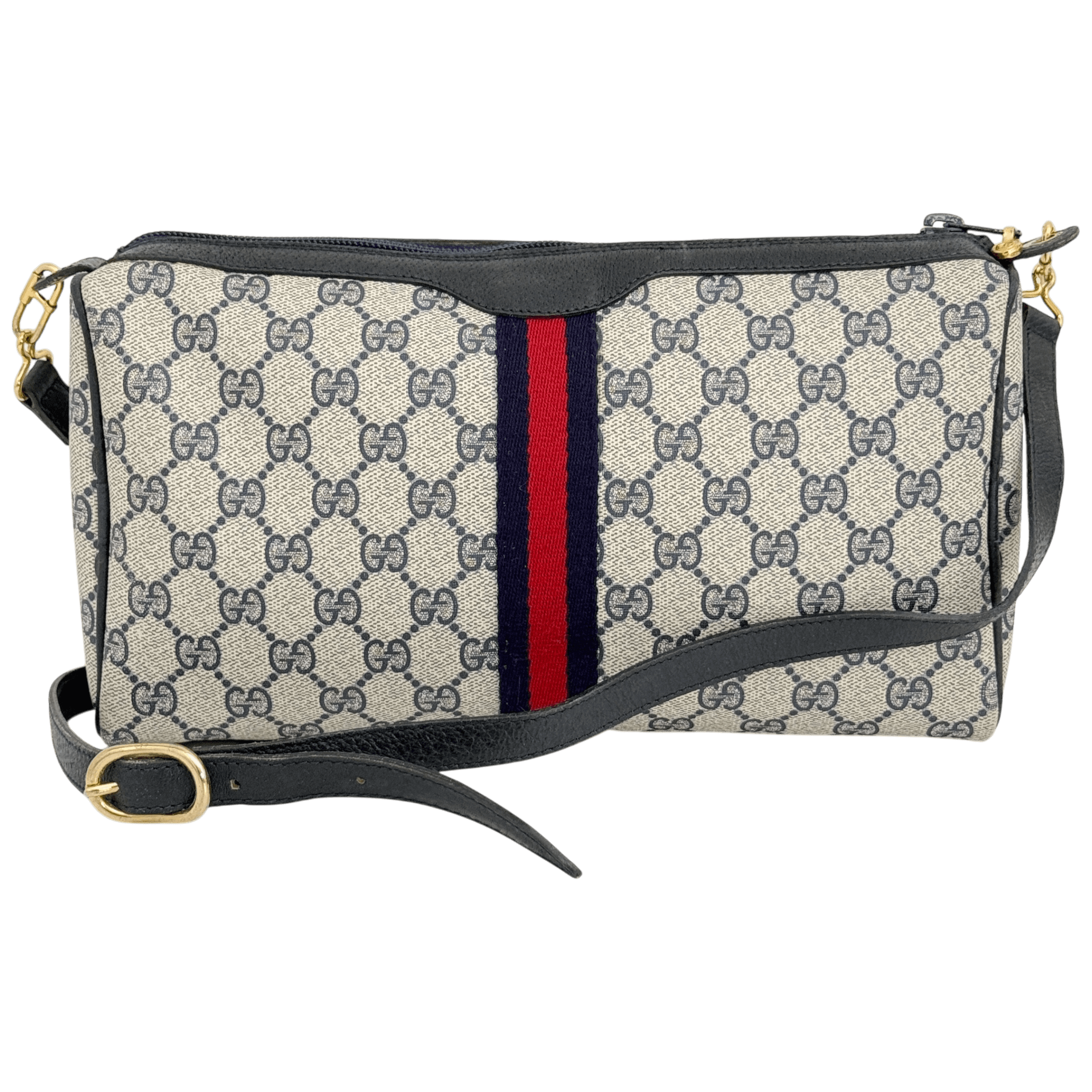 Navy GG Supreme Crossbody