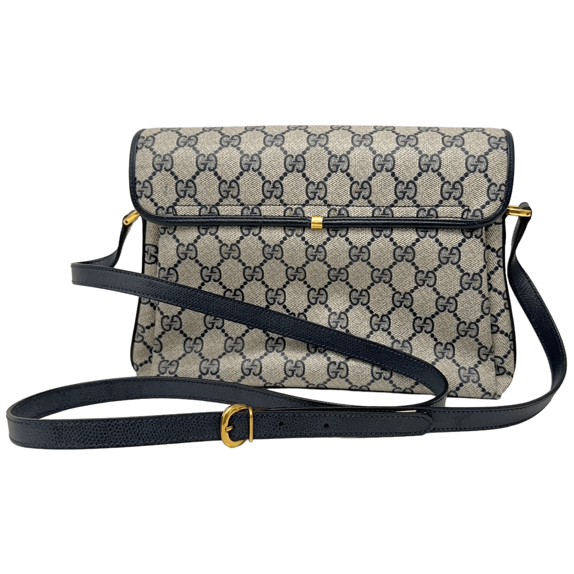 Navy GG Supreme Crossbody