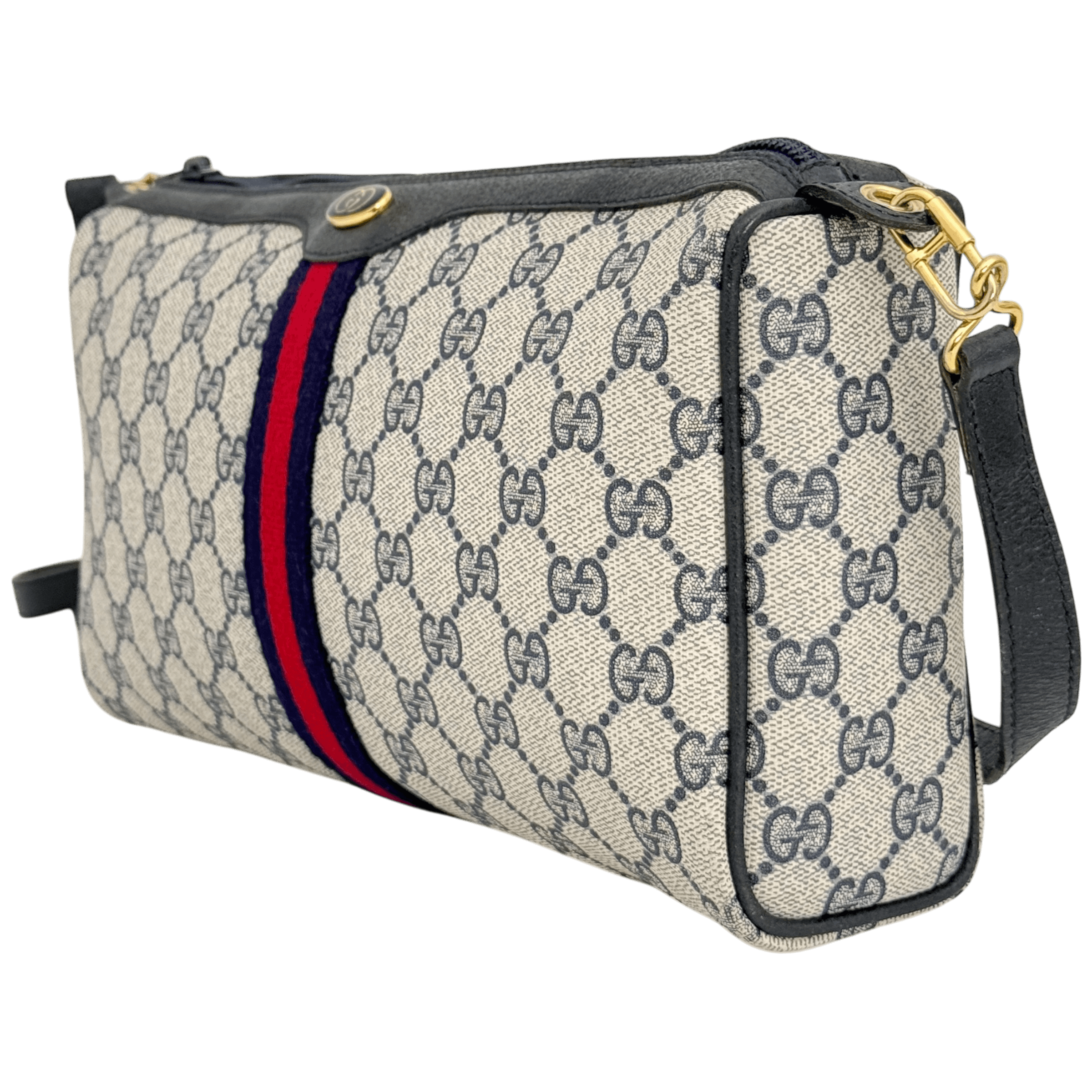 Navy GG Supreme Crossbody