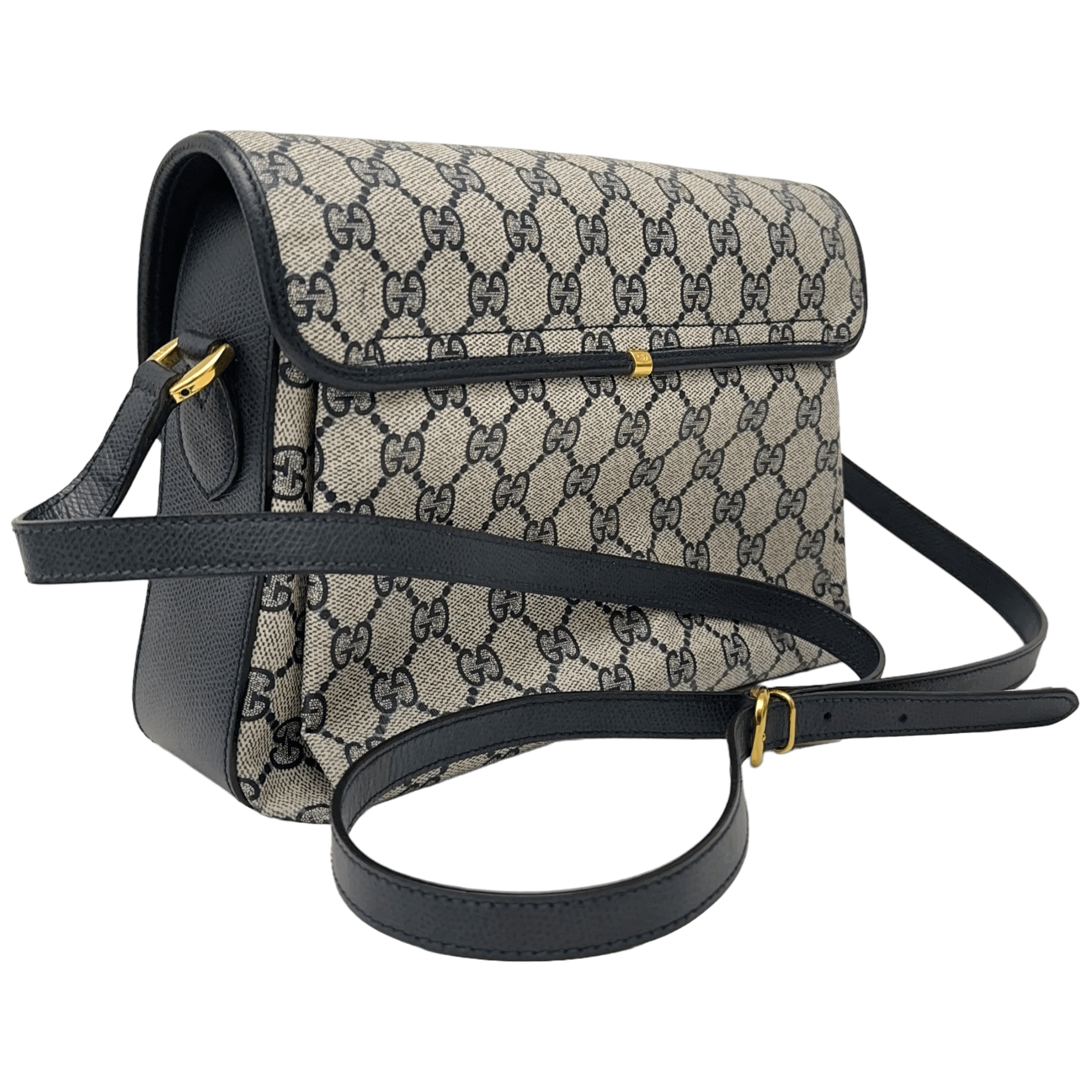 Navy GG Supreme Crossbody