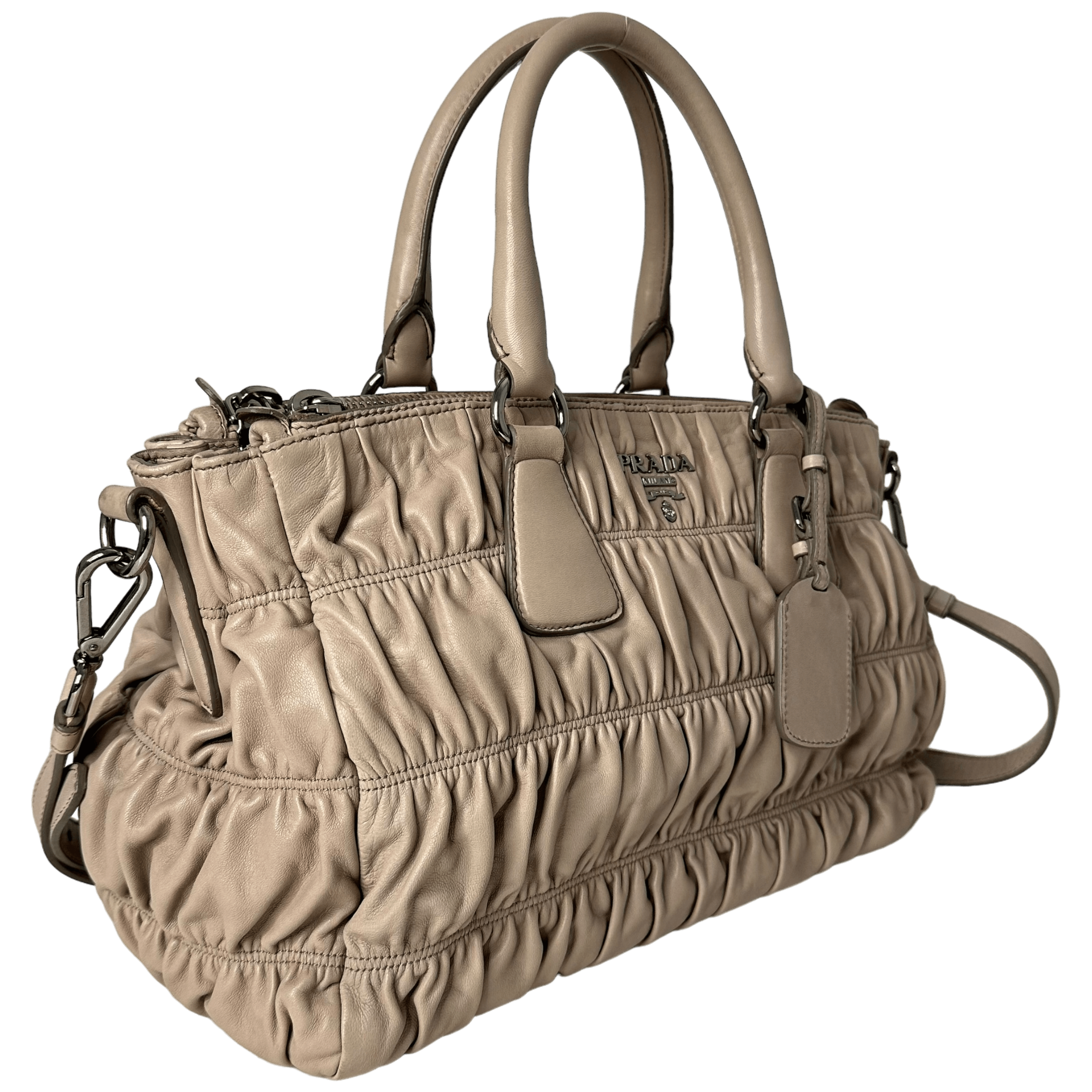 Nappa Gaufre Leather Bag