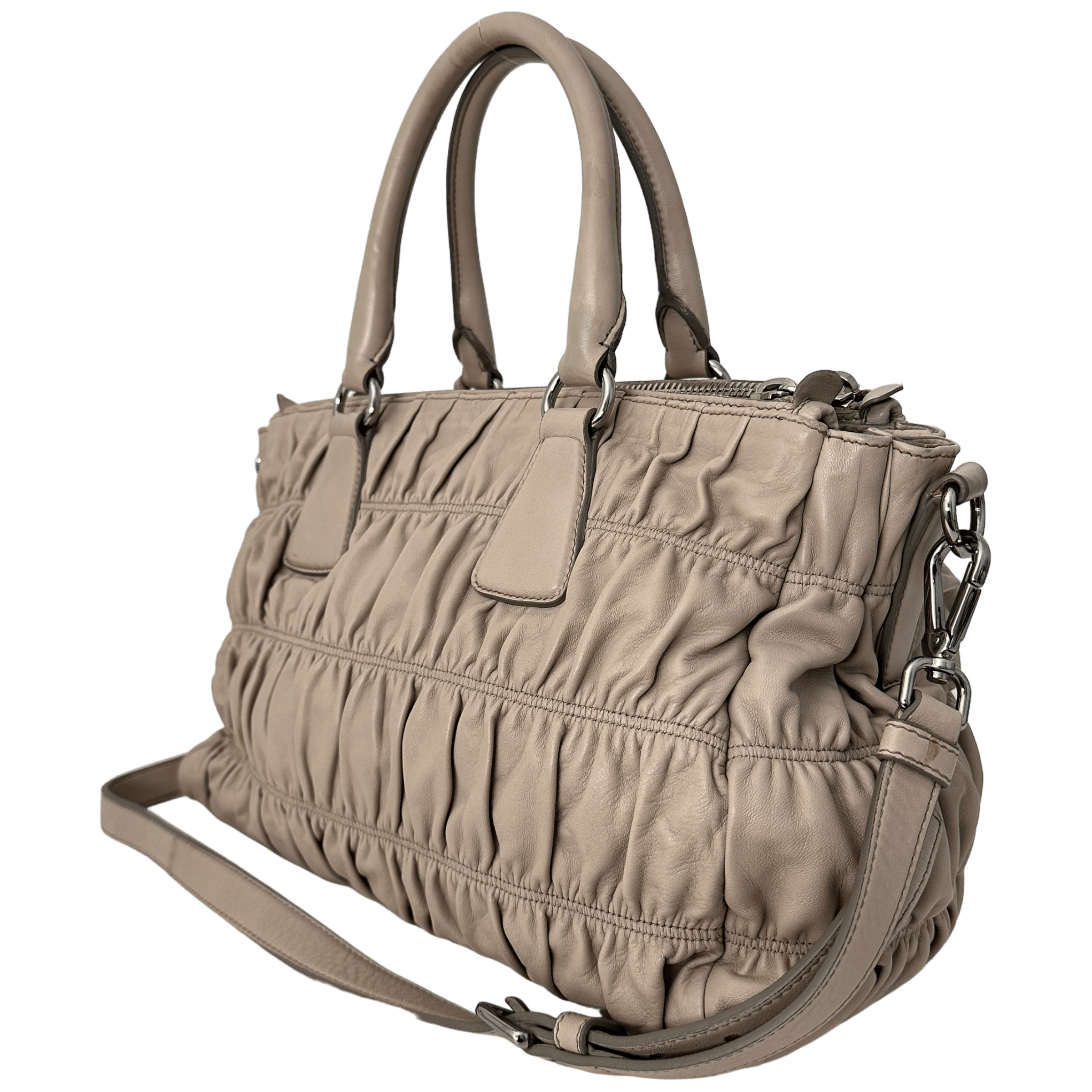 Nappa Gaufre Leather Bag