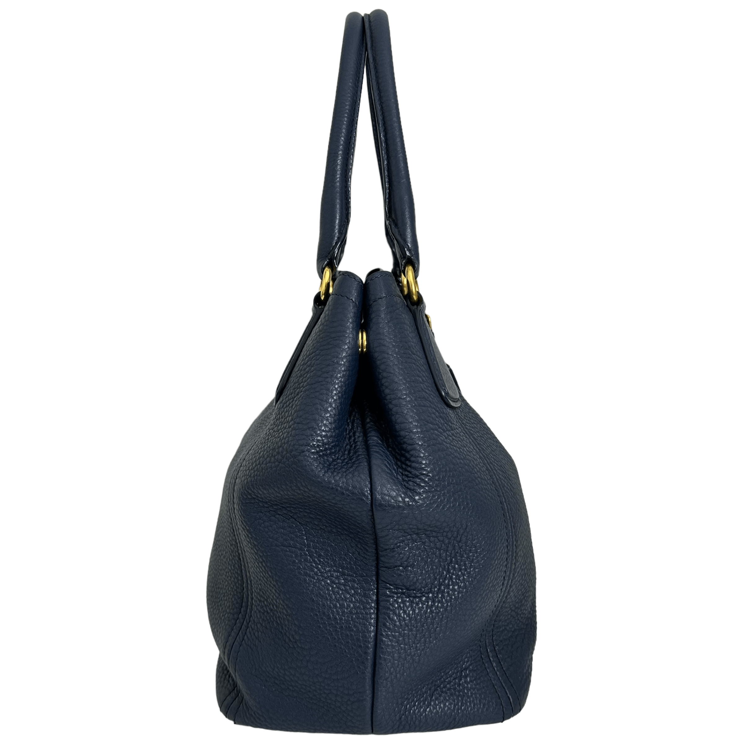 Dark Blue Vitello Handbag