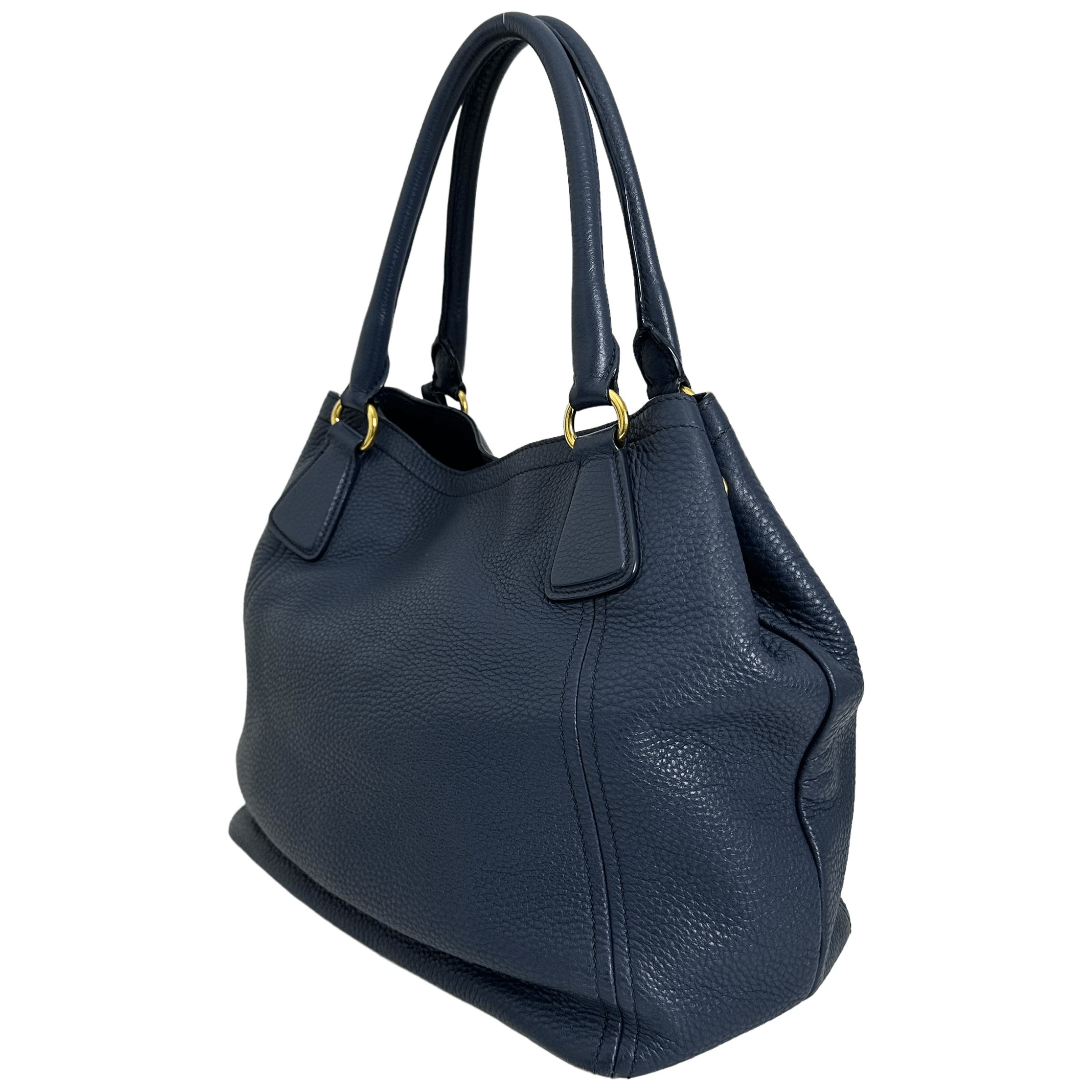 Dark Blue Vitello Handbag