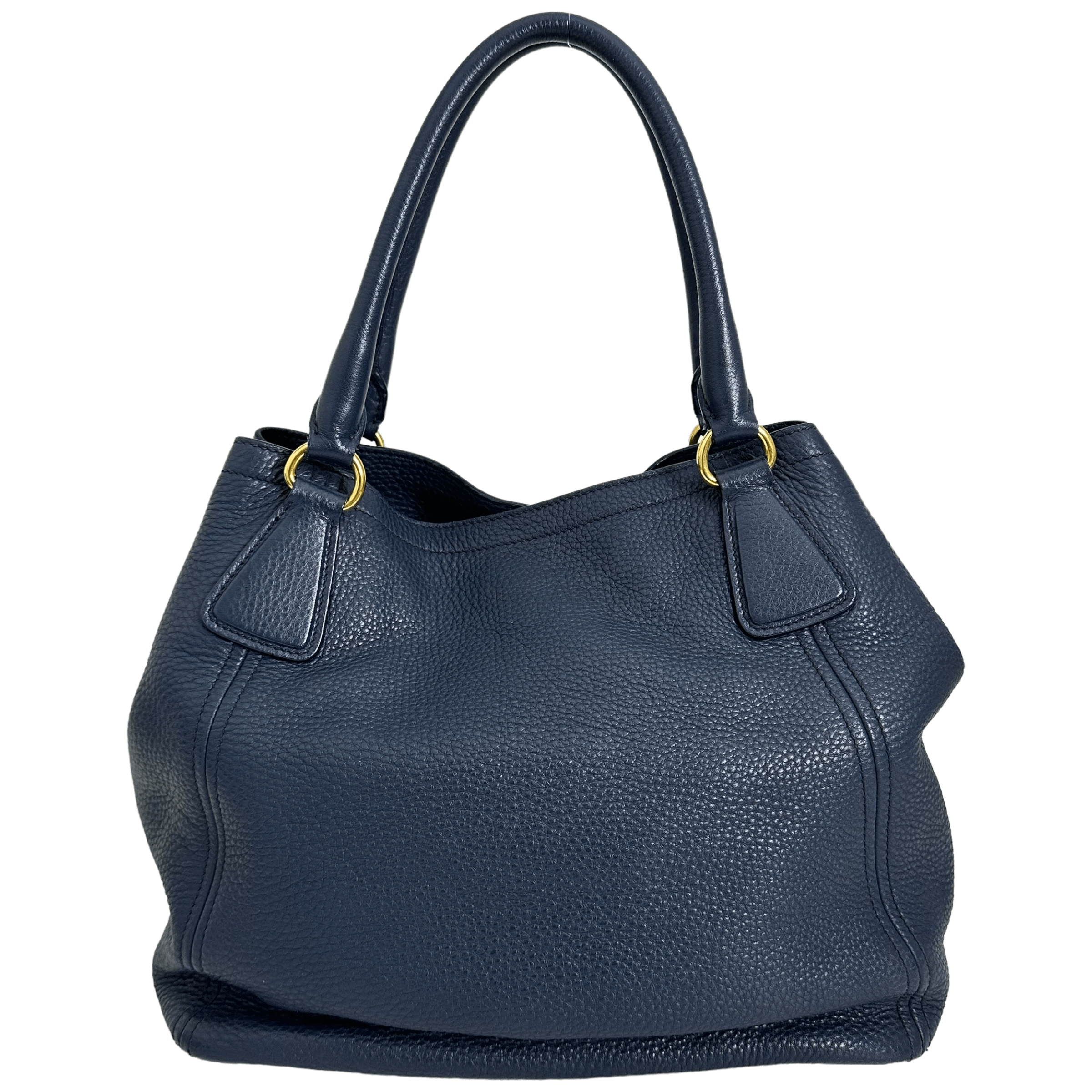 Dark Blue Vitello Handbag