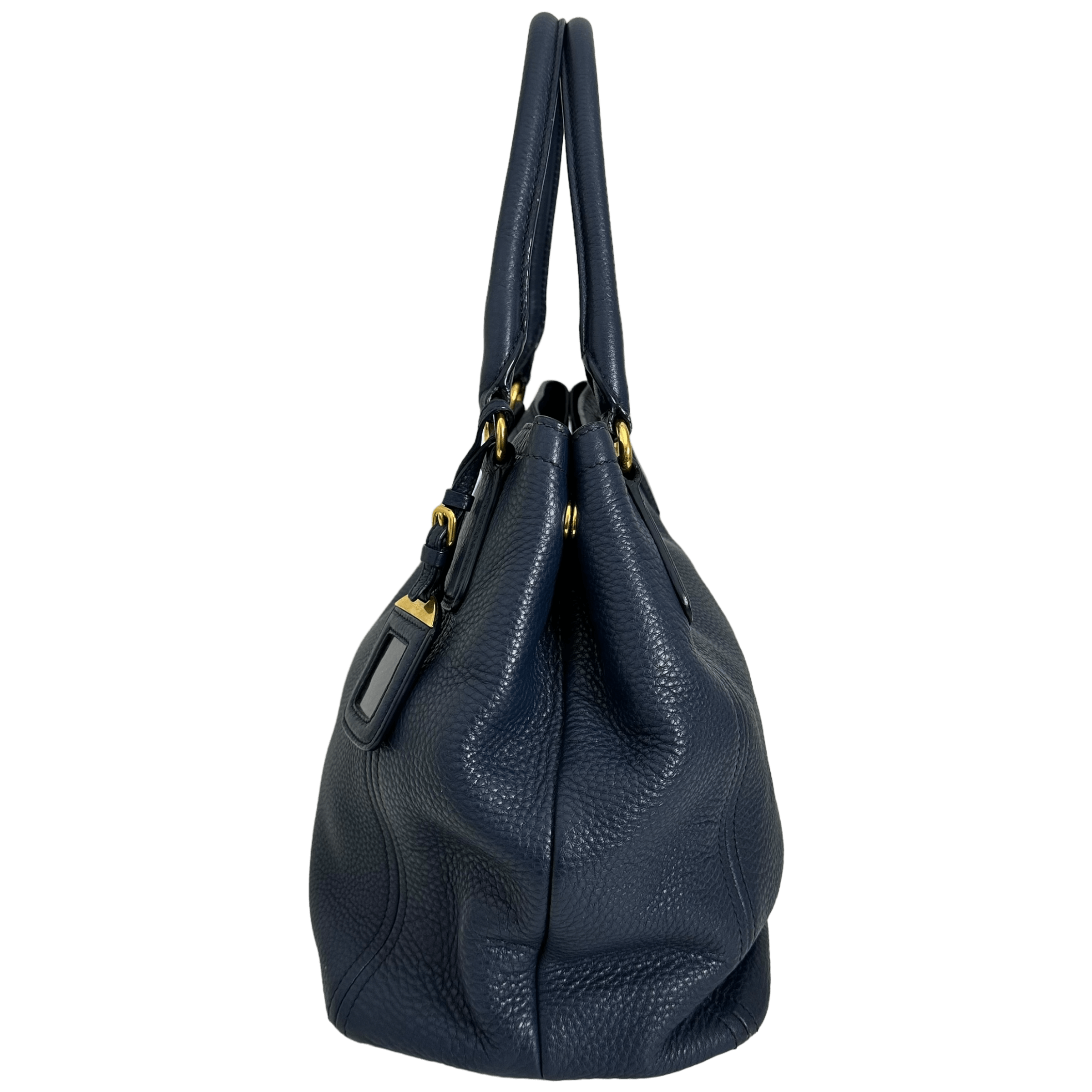 Dark Blue Vitello Handbag