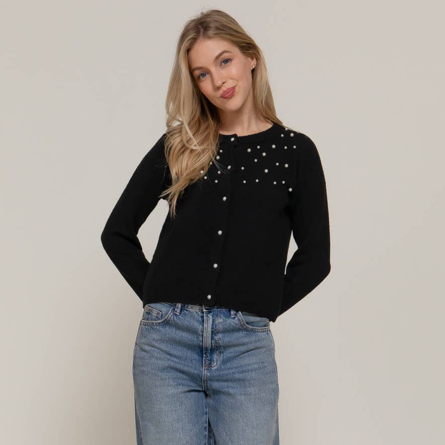 Pearl Embellished Cardigan