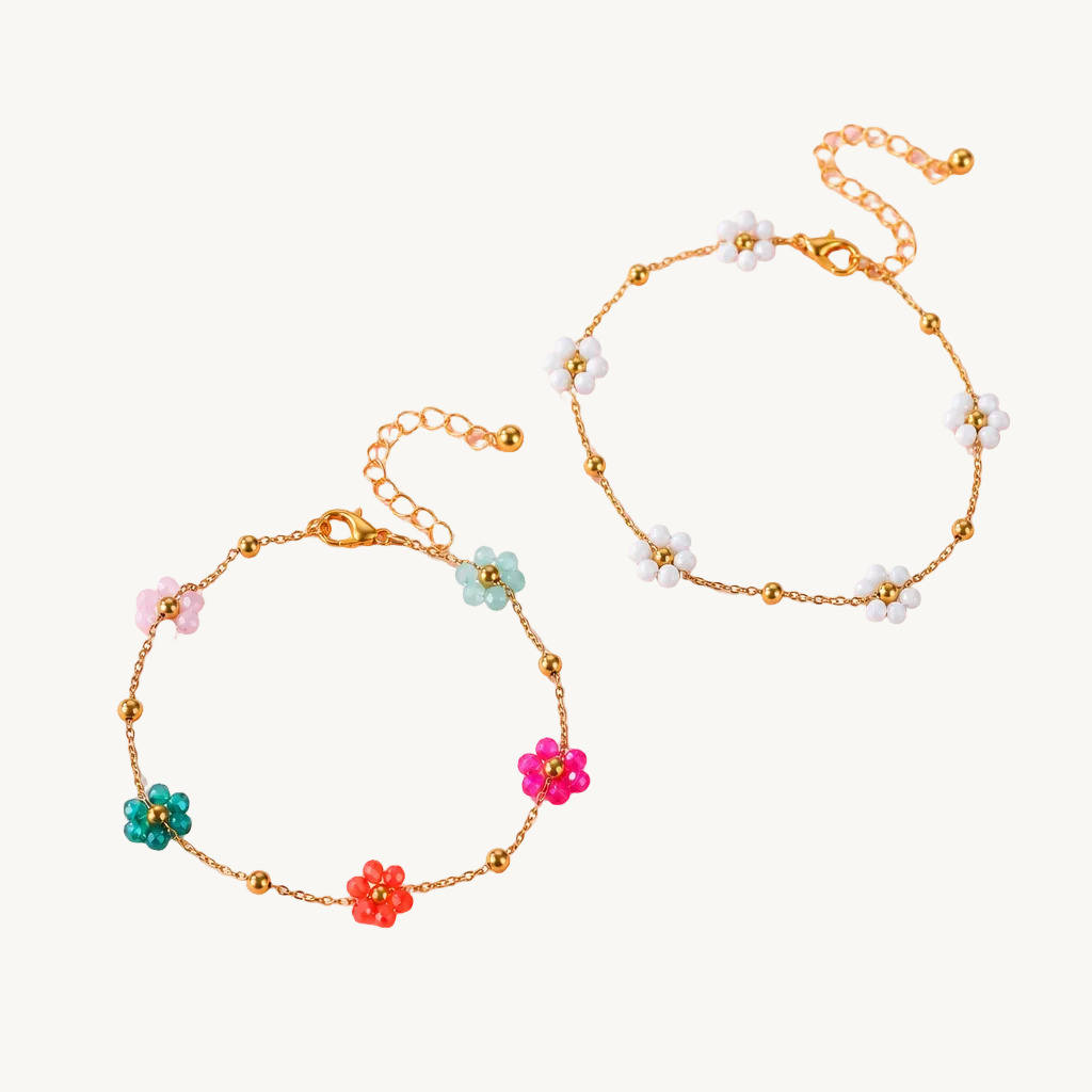 FLOWER CHARM BRACELETS