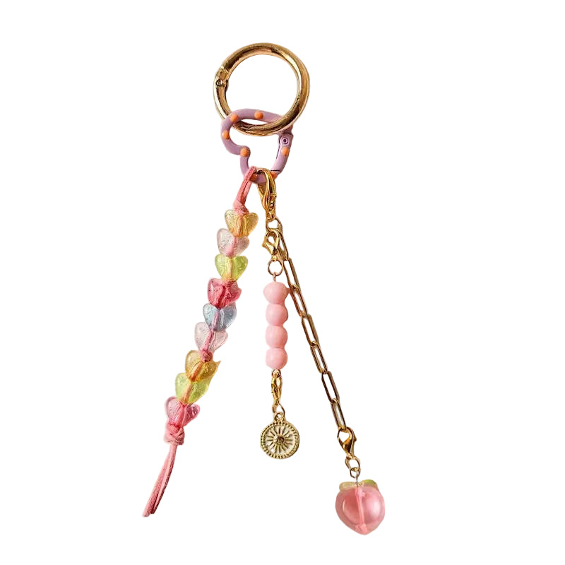Beads Chain Bag Charm Keychain