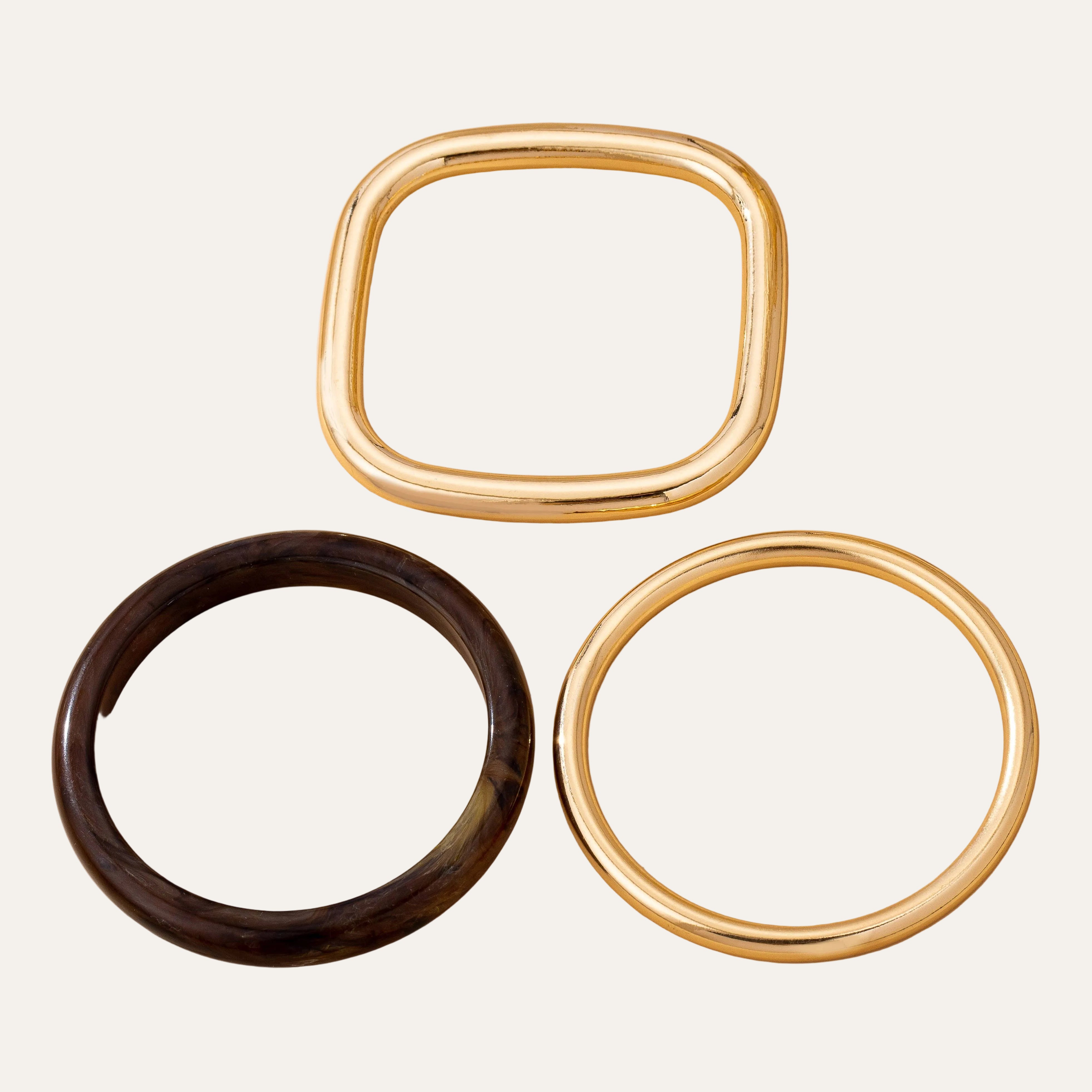 Tort & Gold Bangle Trio Bangle Set