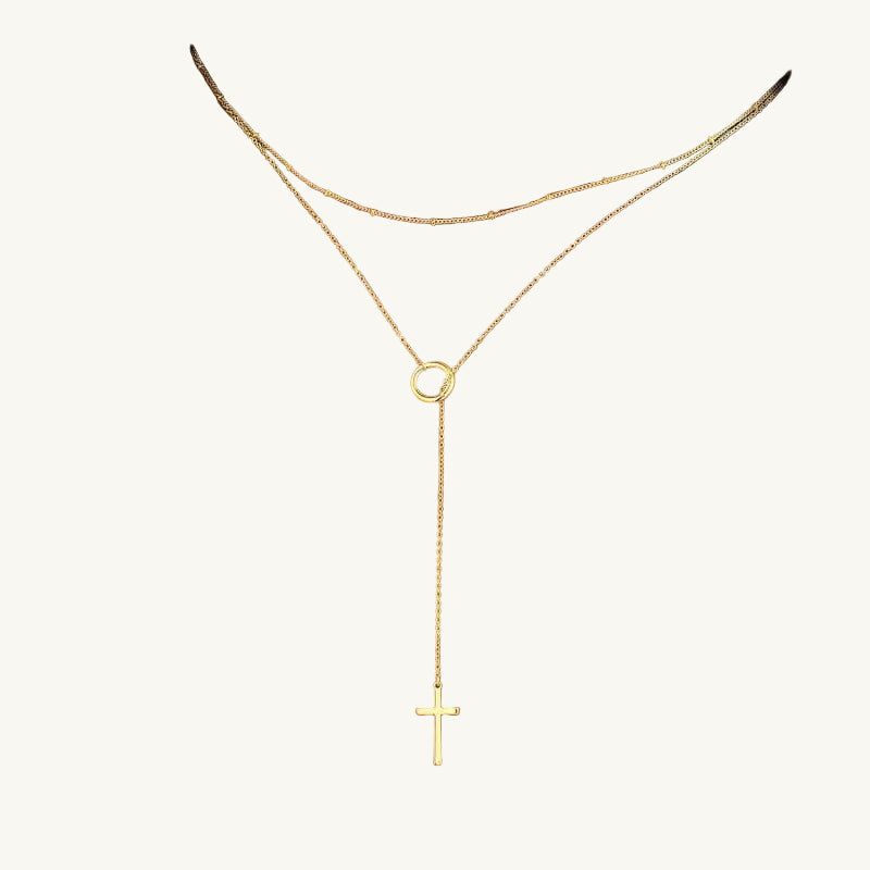Loop Cross Necklace
