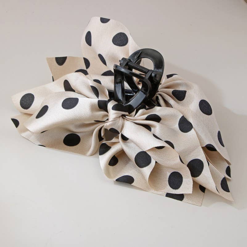 POLKA DOT HAIR CLAW CLIPS