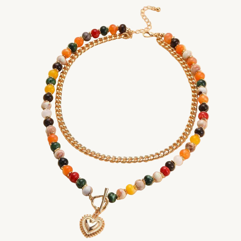 Multi Layer Beaded Necklaces