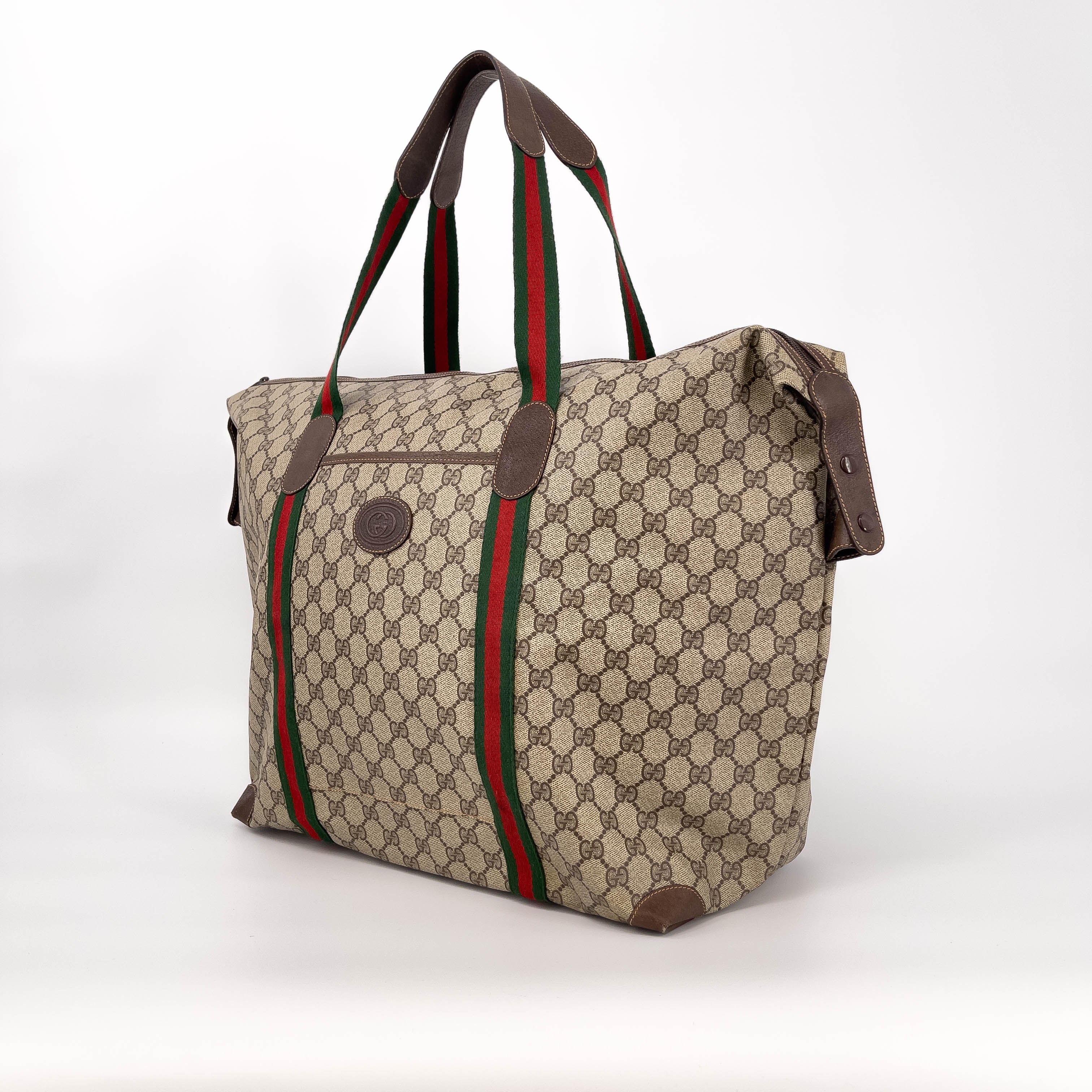 GG Web Extra Large Travel Bag