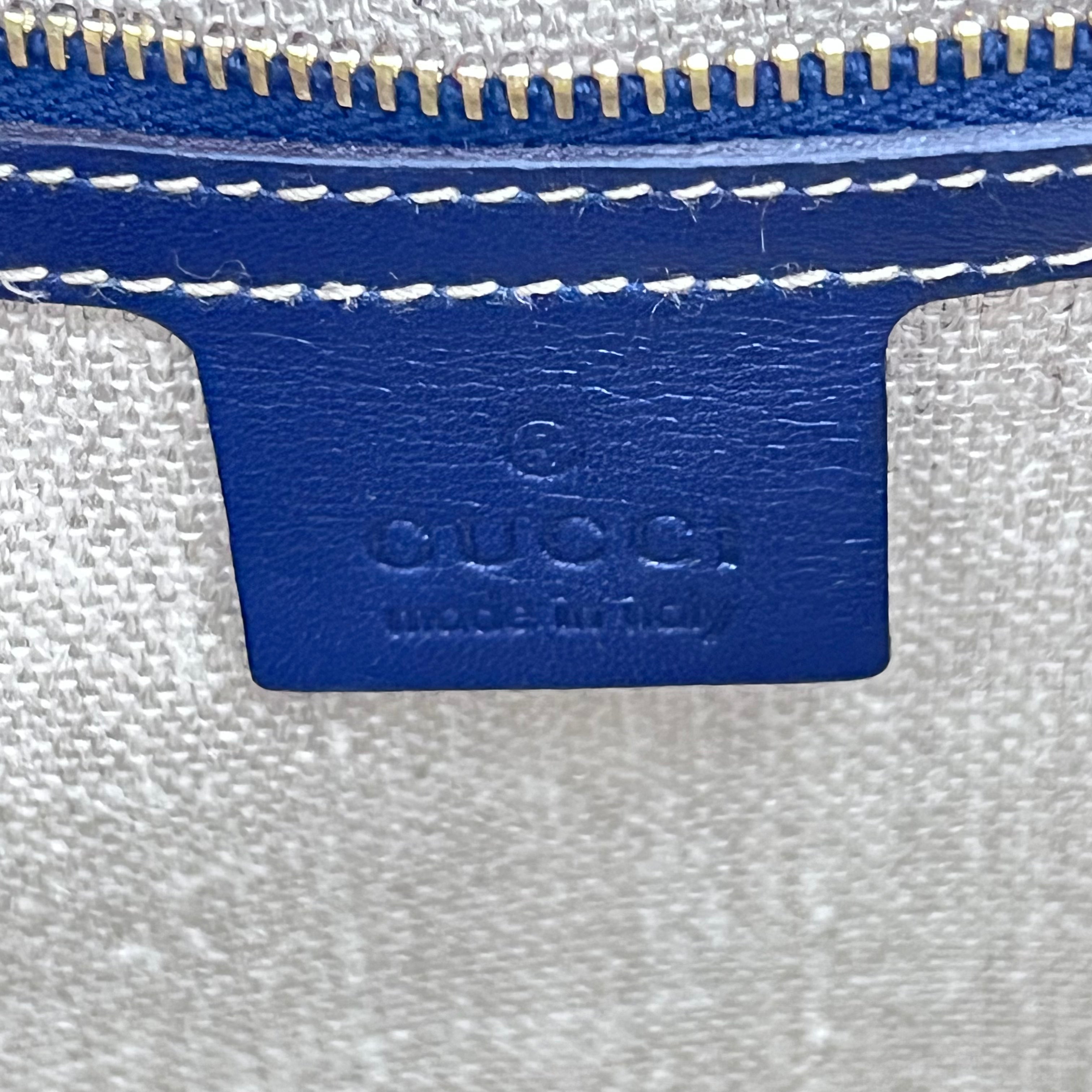 Navy Leather Jackie