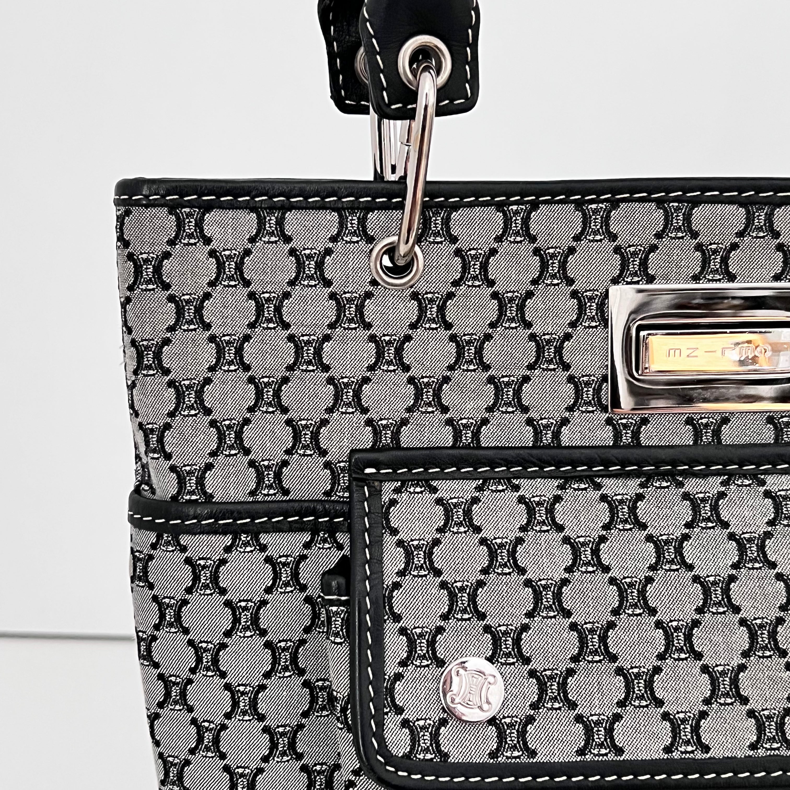 Navy Macadam Mini Tote