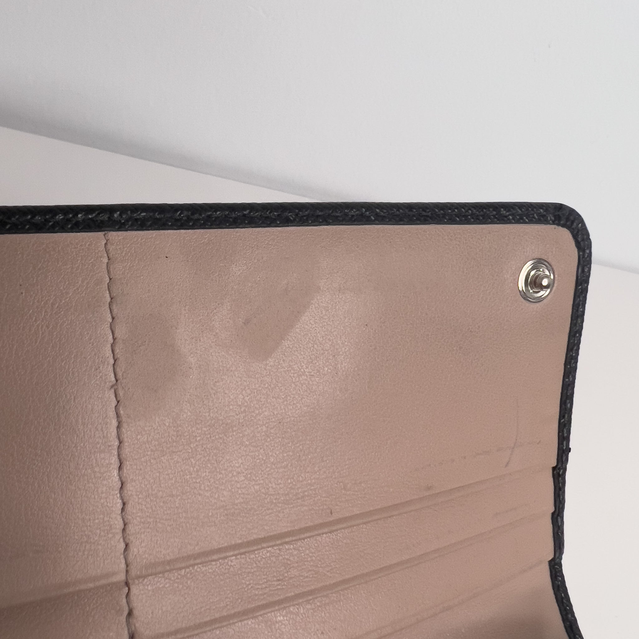 Black Saffiano Long Wallet