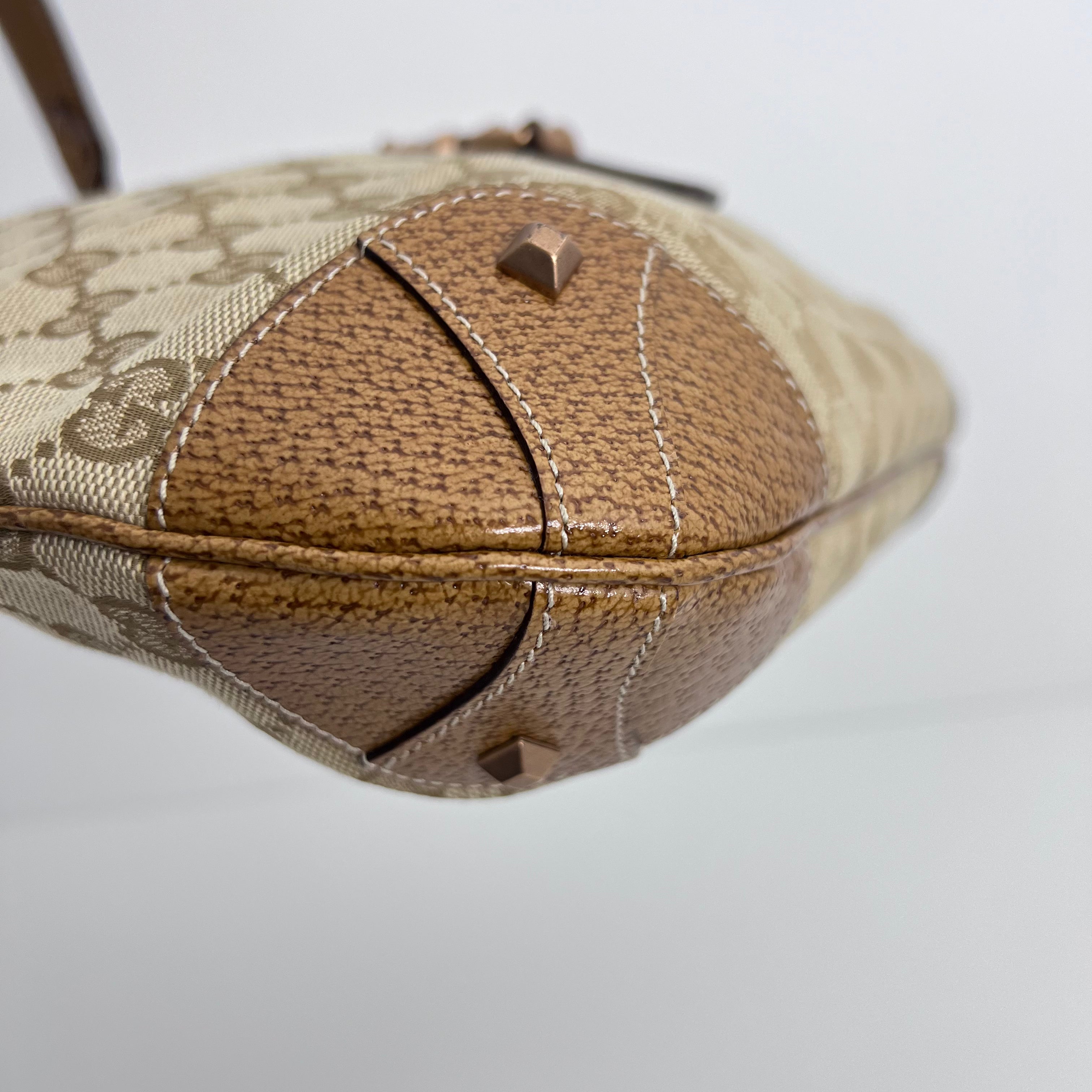 Tan GG Web Canvas Jackie