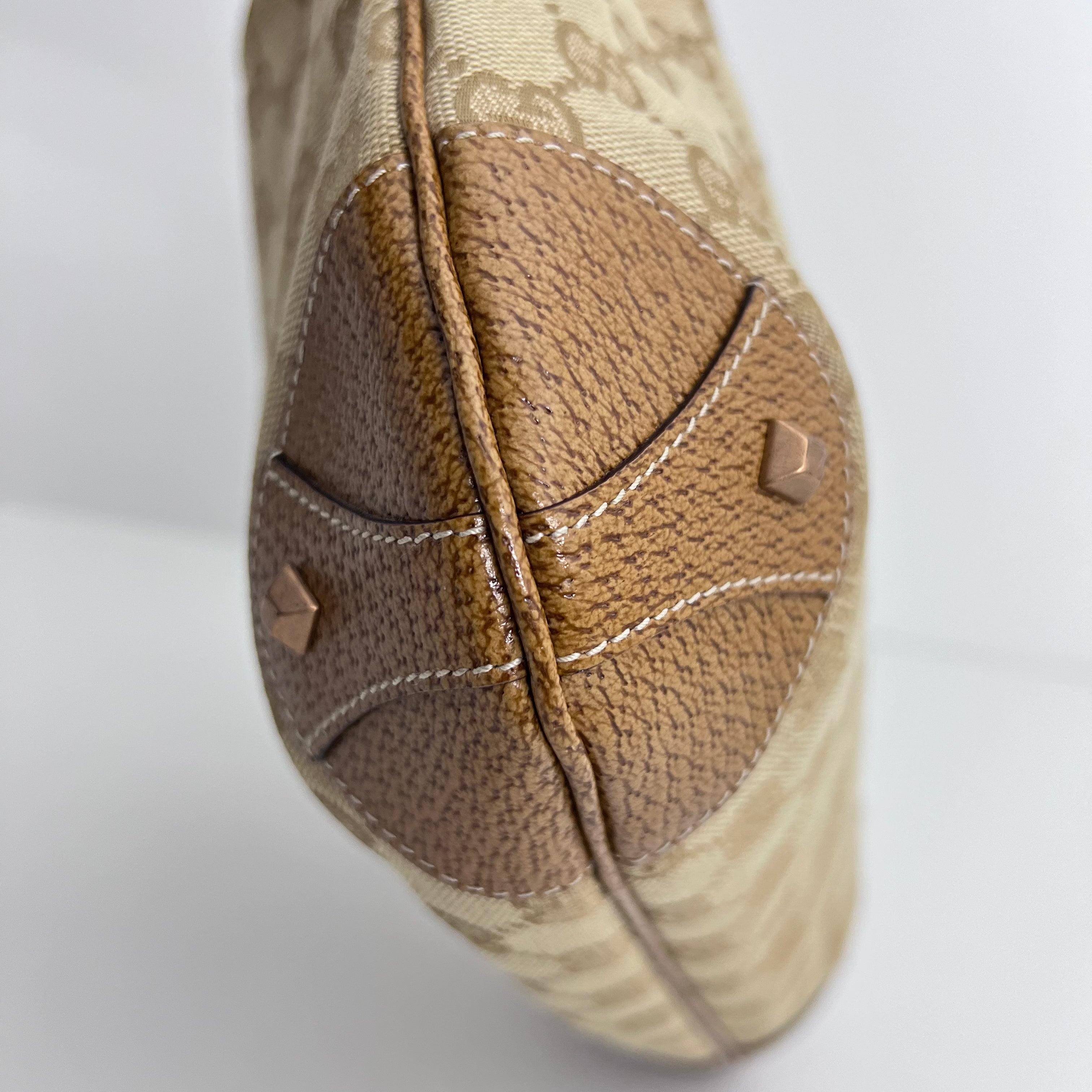 Tan GG Web Canvas Jackie