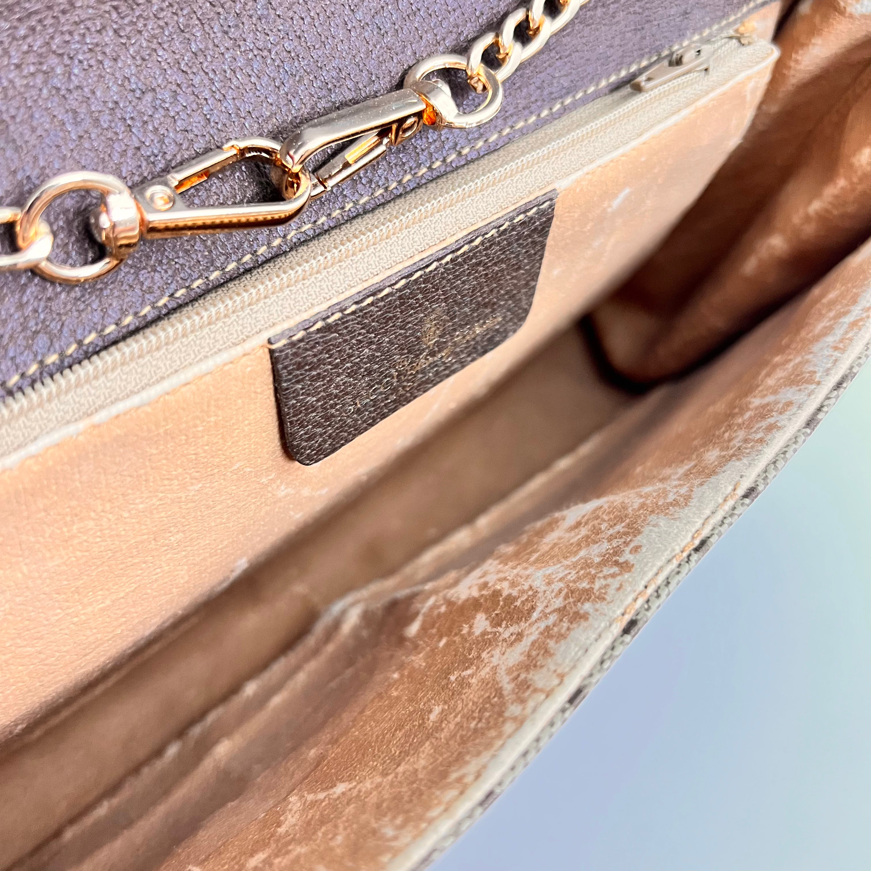 GG Supreme Clutch w/ Gold Chain