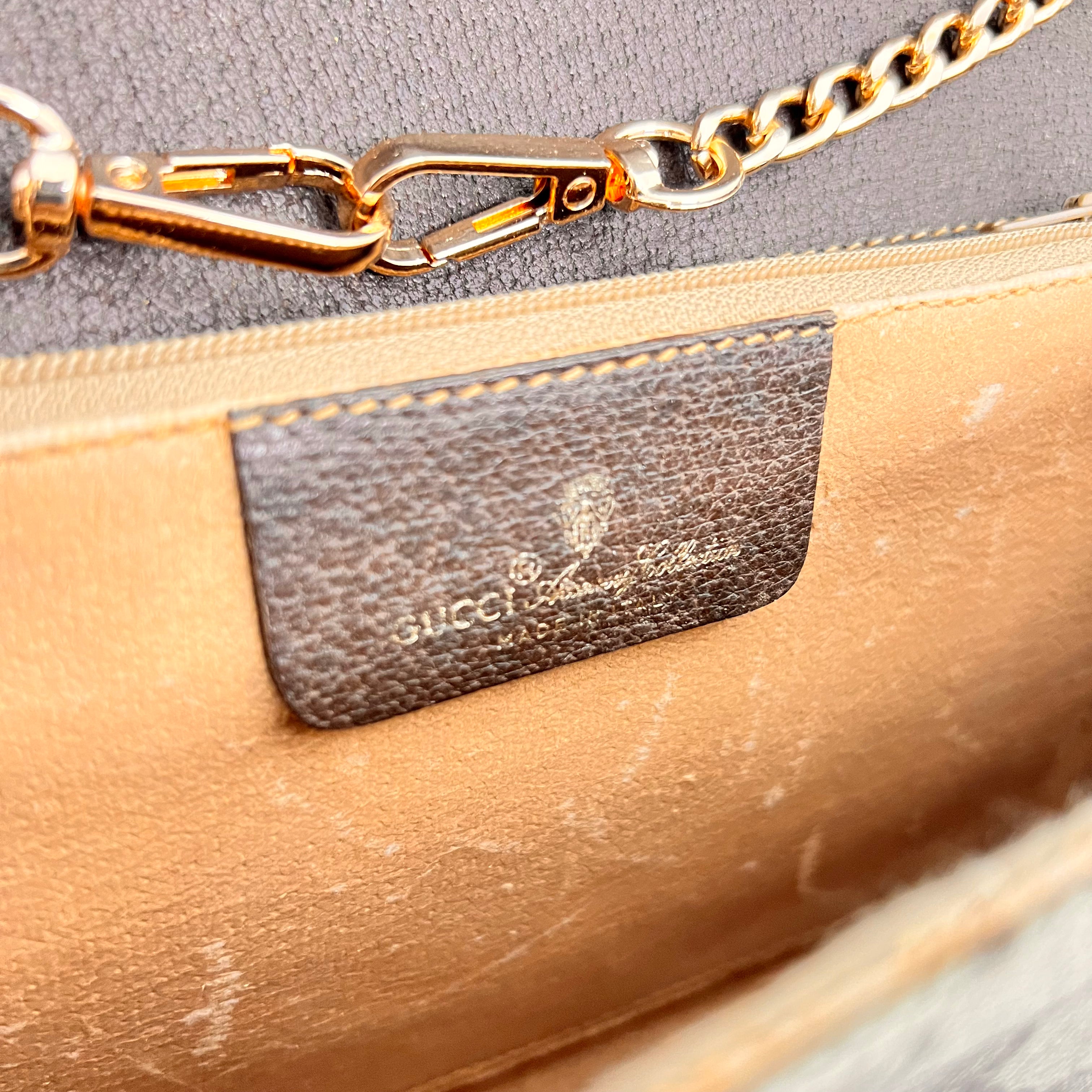 GG Supreme Clutch w/ Gold Chain