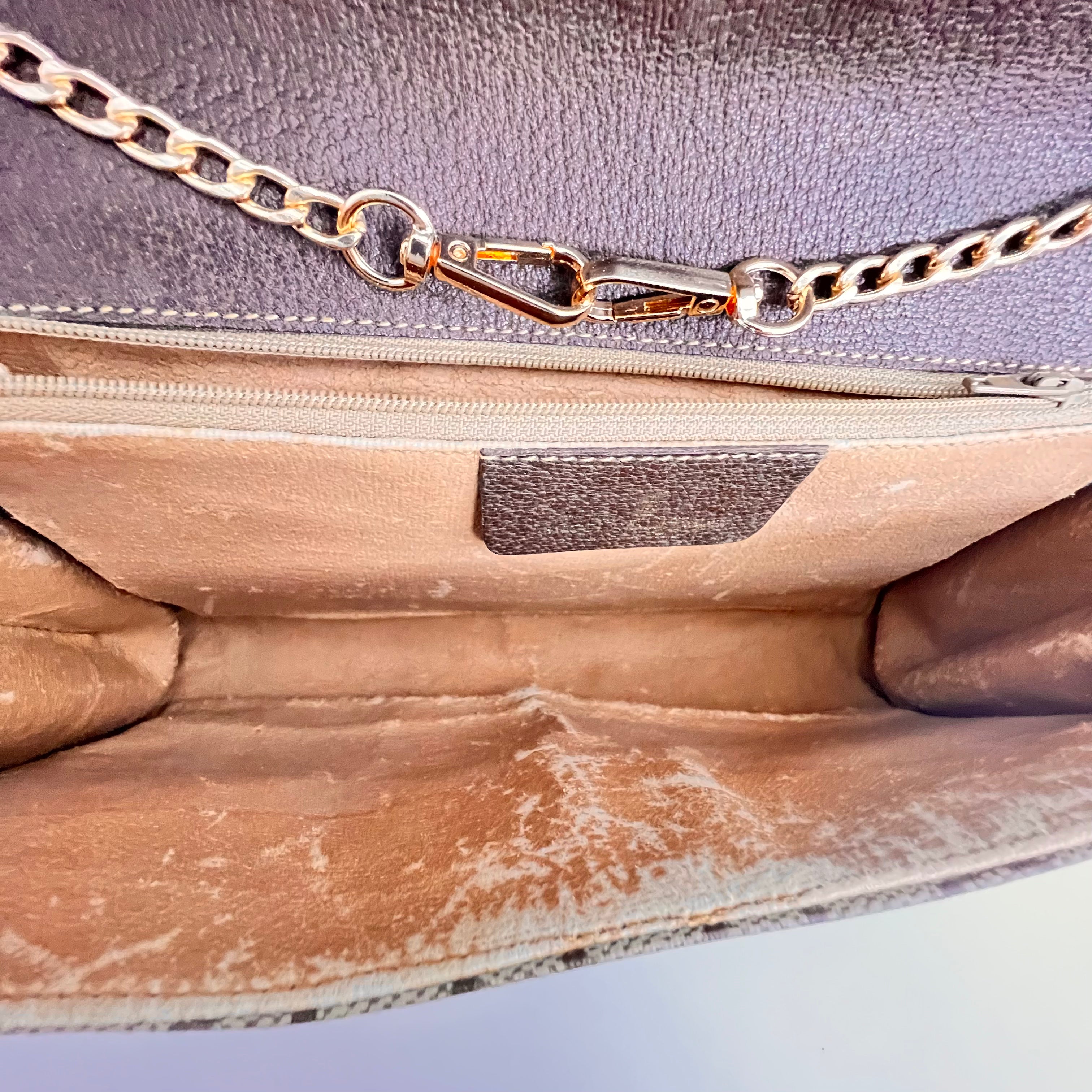 GG Supreme Clutch w/ Gold Chain