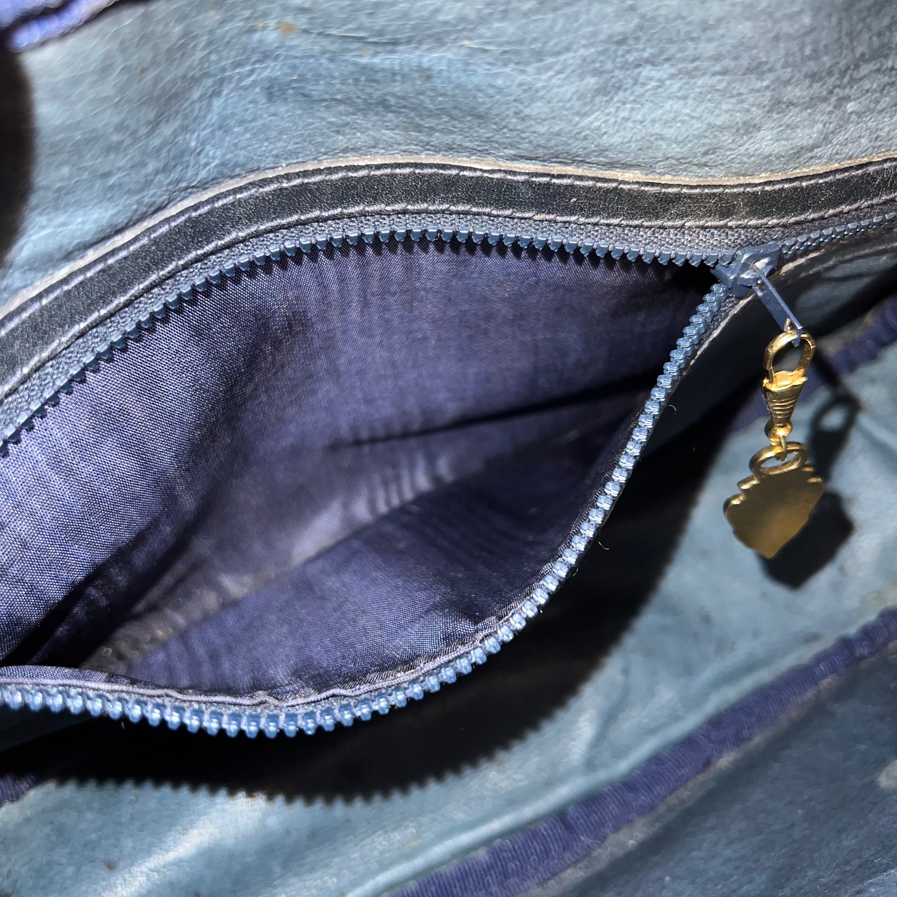 Navy GG Web Crossbody
