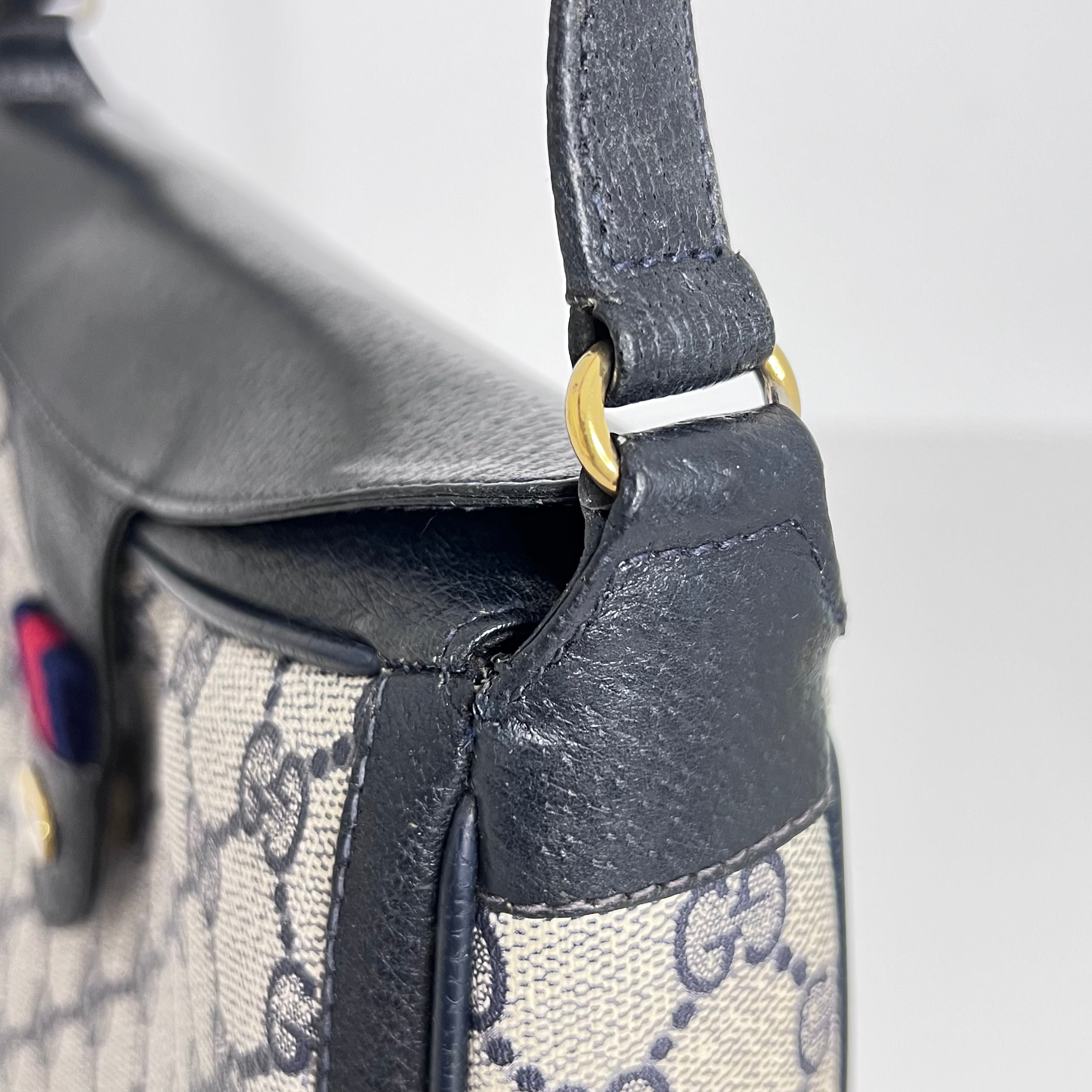 Navy Supreme Fold Snap Crossbody