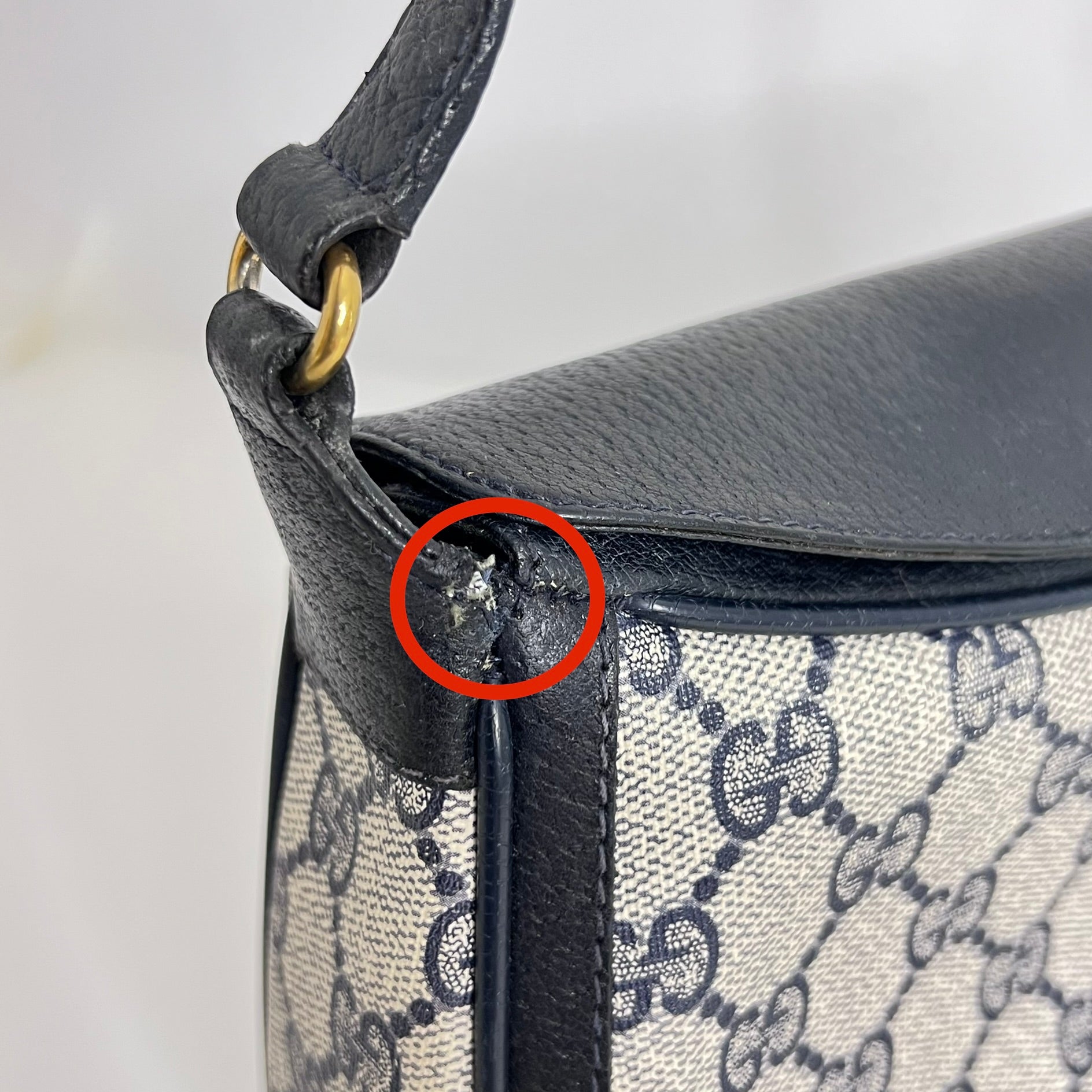 Navy Supreme Fold Snap Crossbody