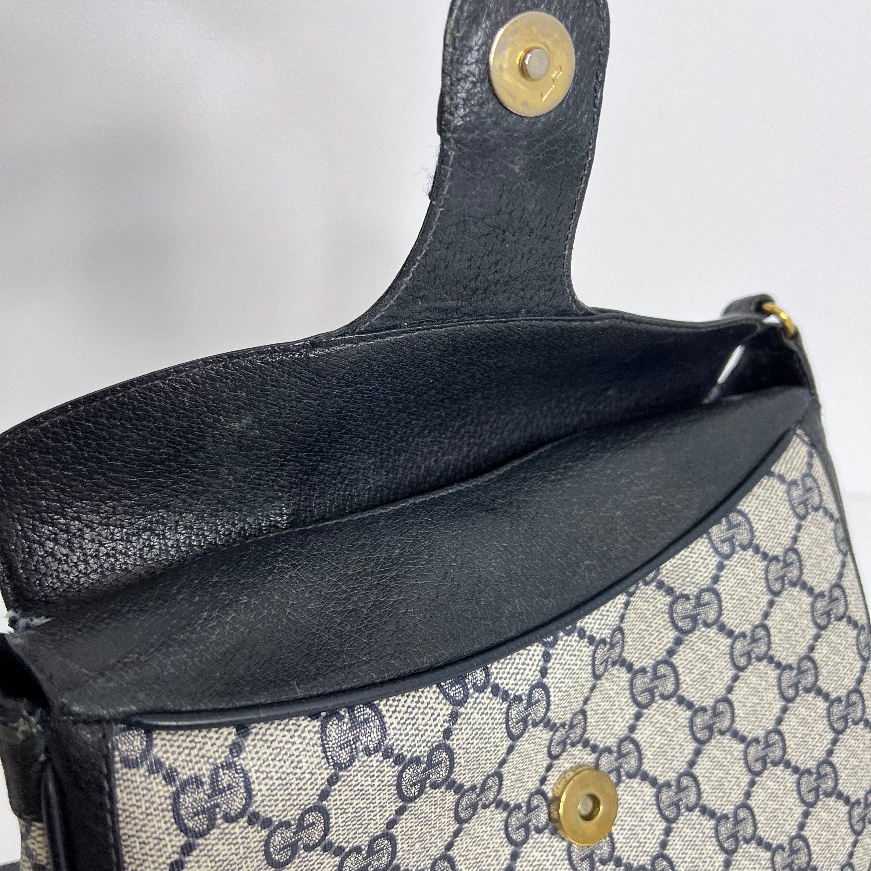 Navy Supreme Fold Snap Crossbody